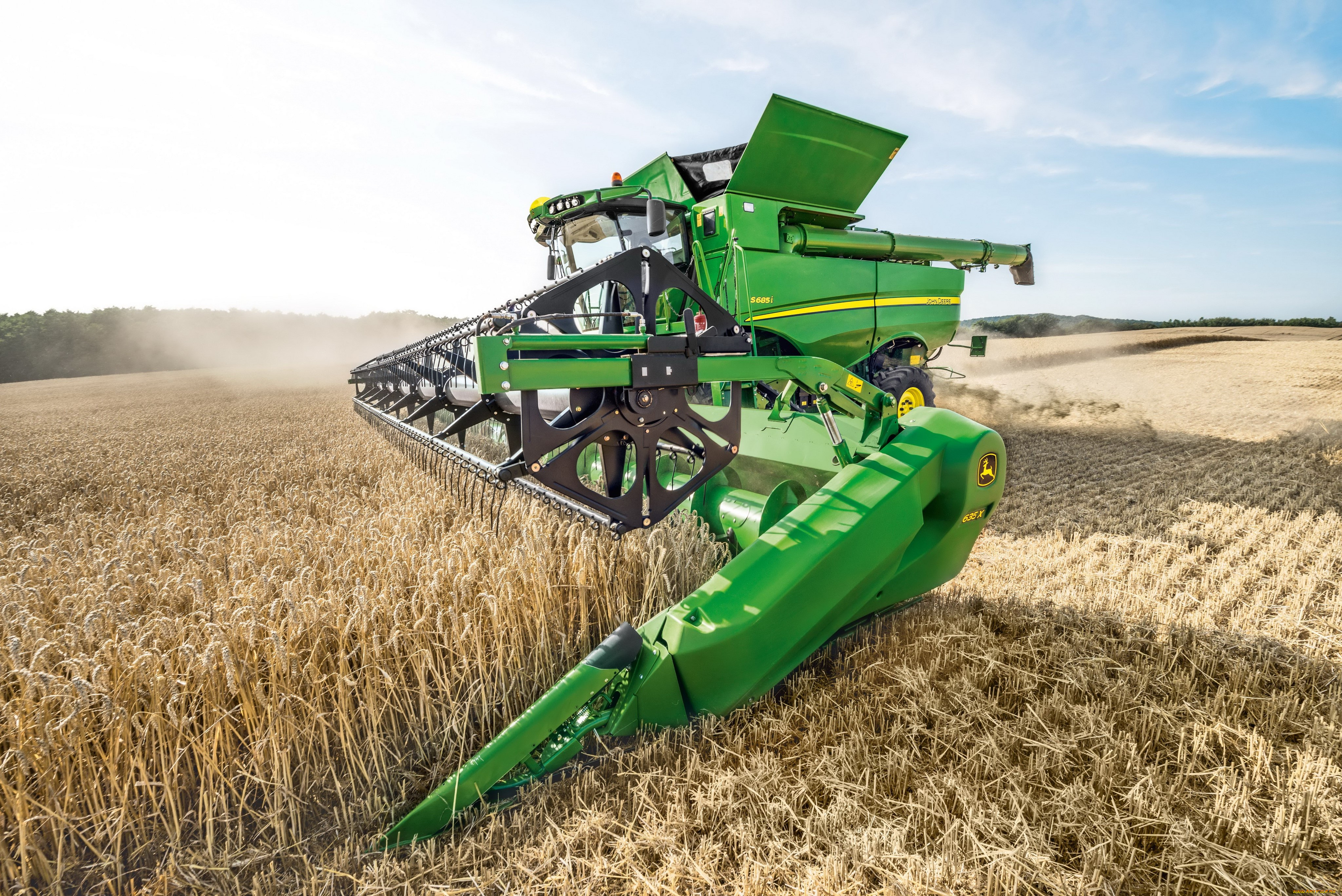 техника, комбайны, john, deere