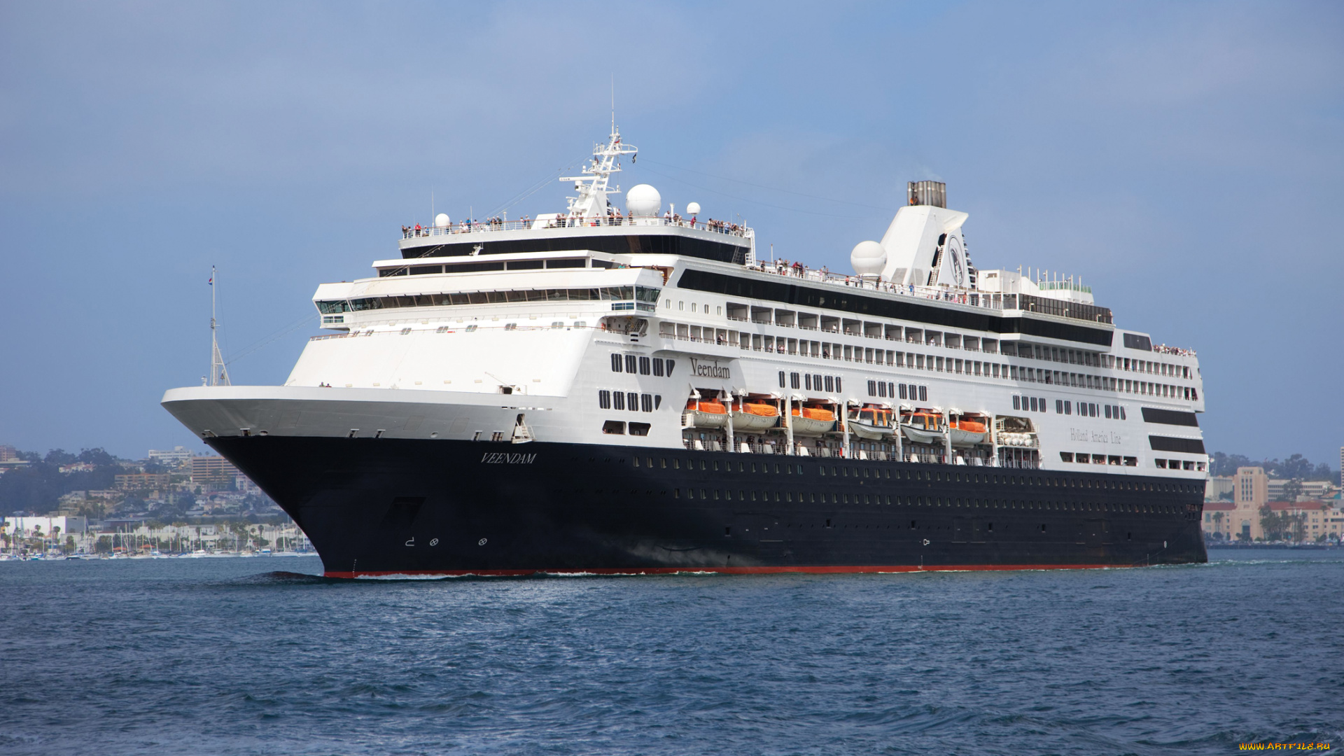 лайнер, veendam, корабли, лайнеры, море, круиз, лайнер, veendam