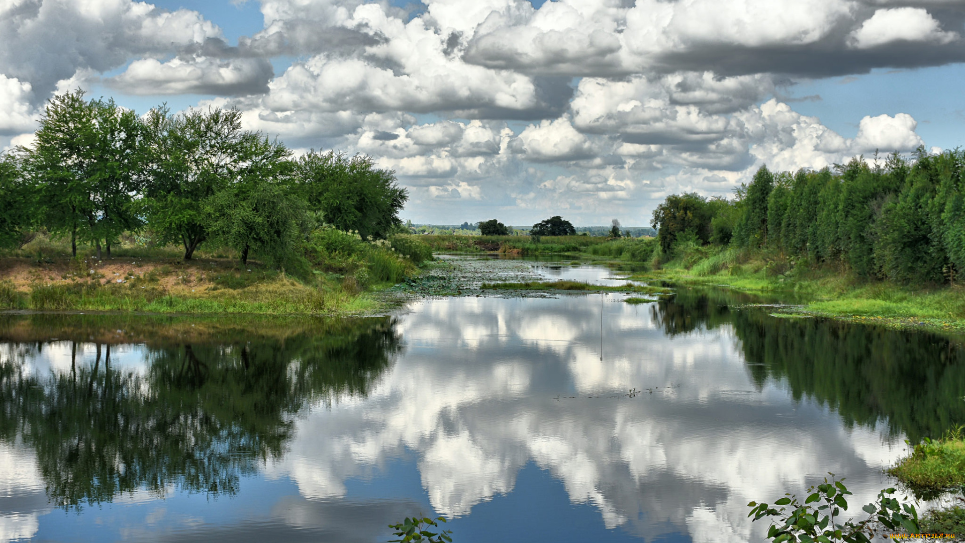 природа, реки, озера, простор