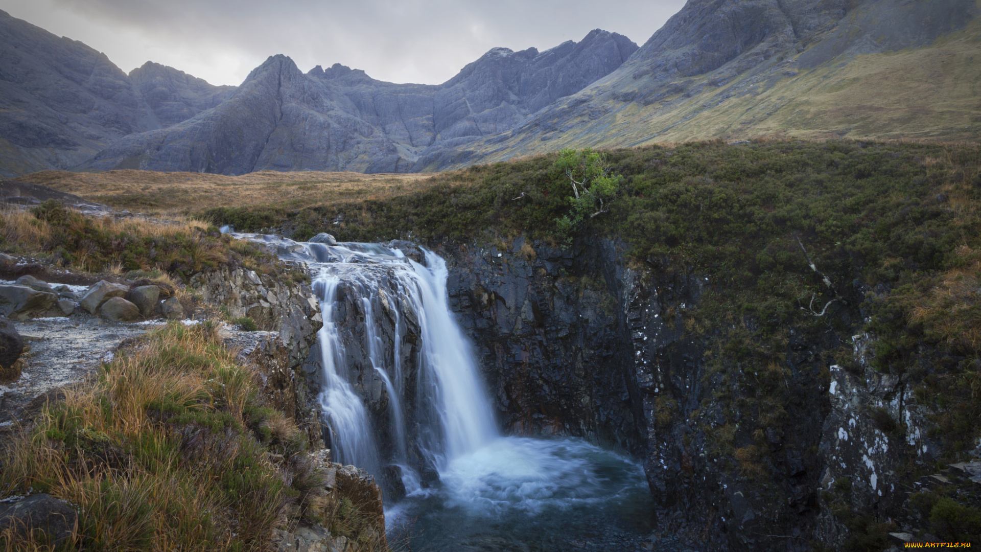 природа, водопады, простор