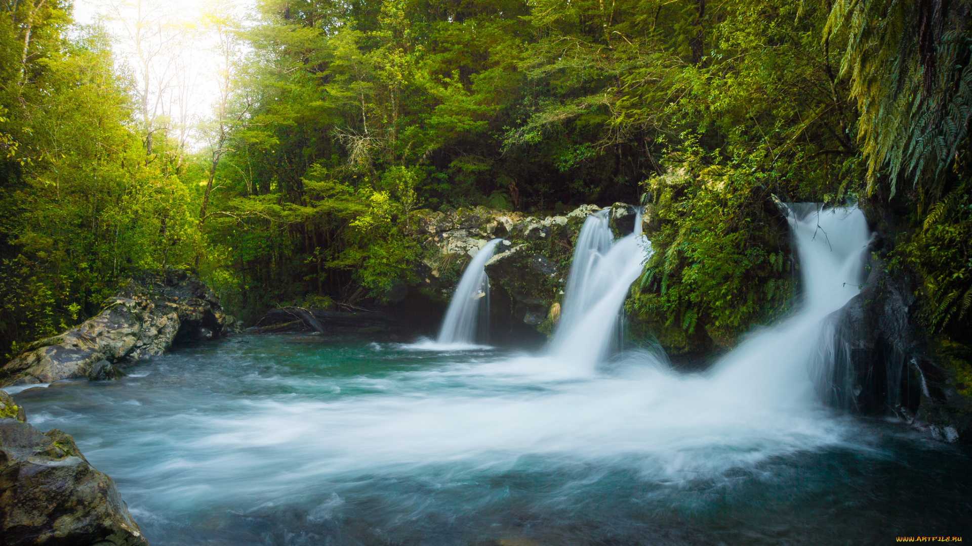 природа, водопады, простор