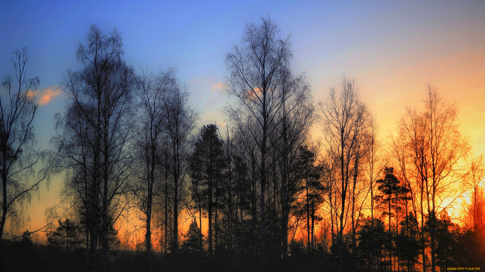 природа, восходы, закаты, простор