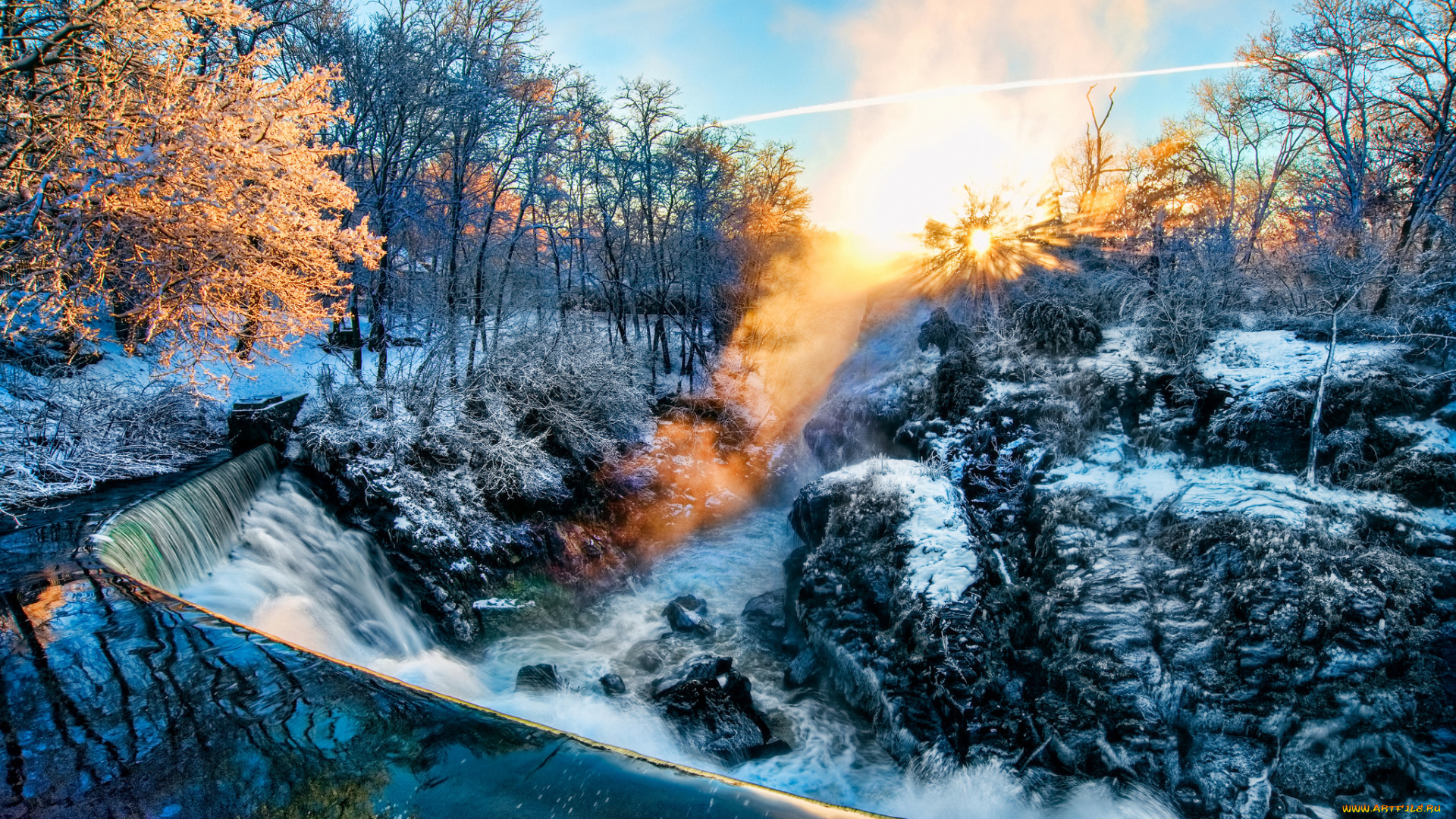 природа, зима, простор