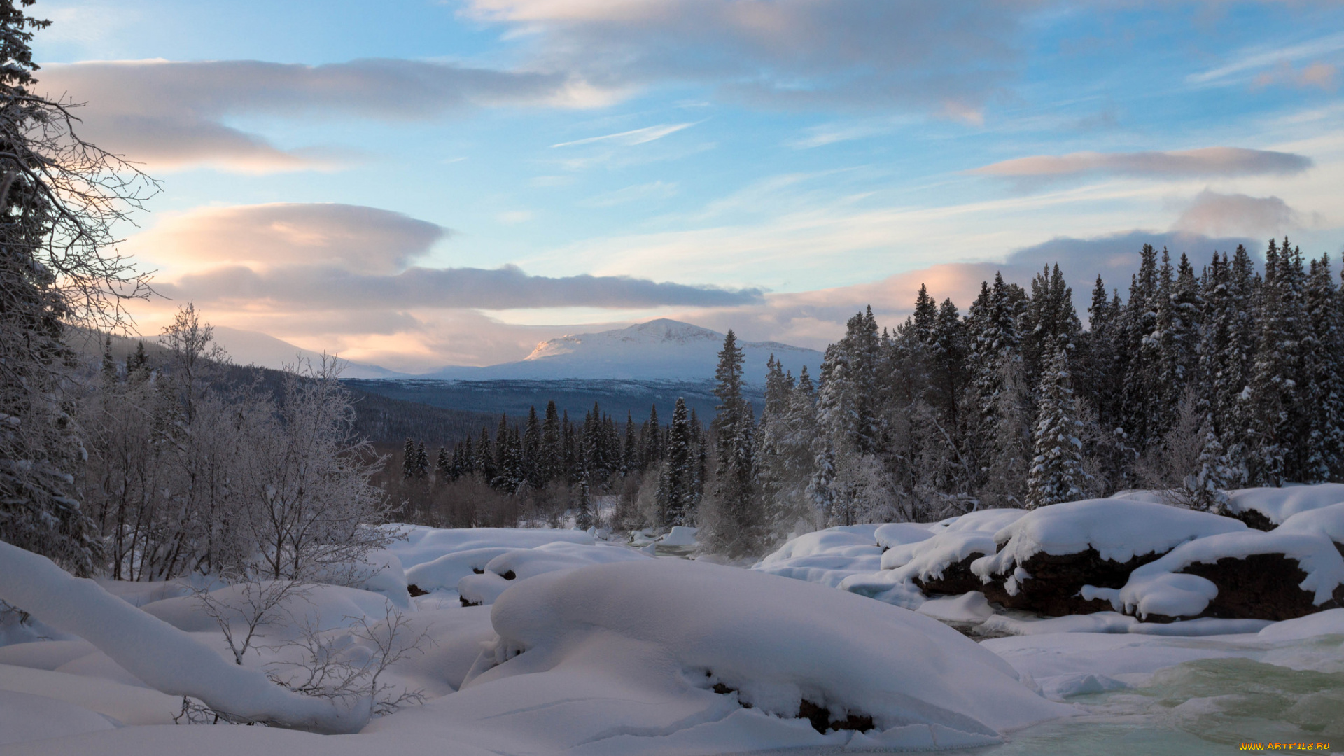 природа, зима, простор