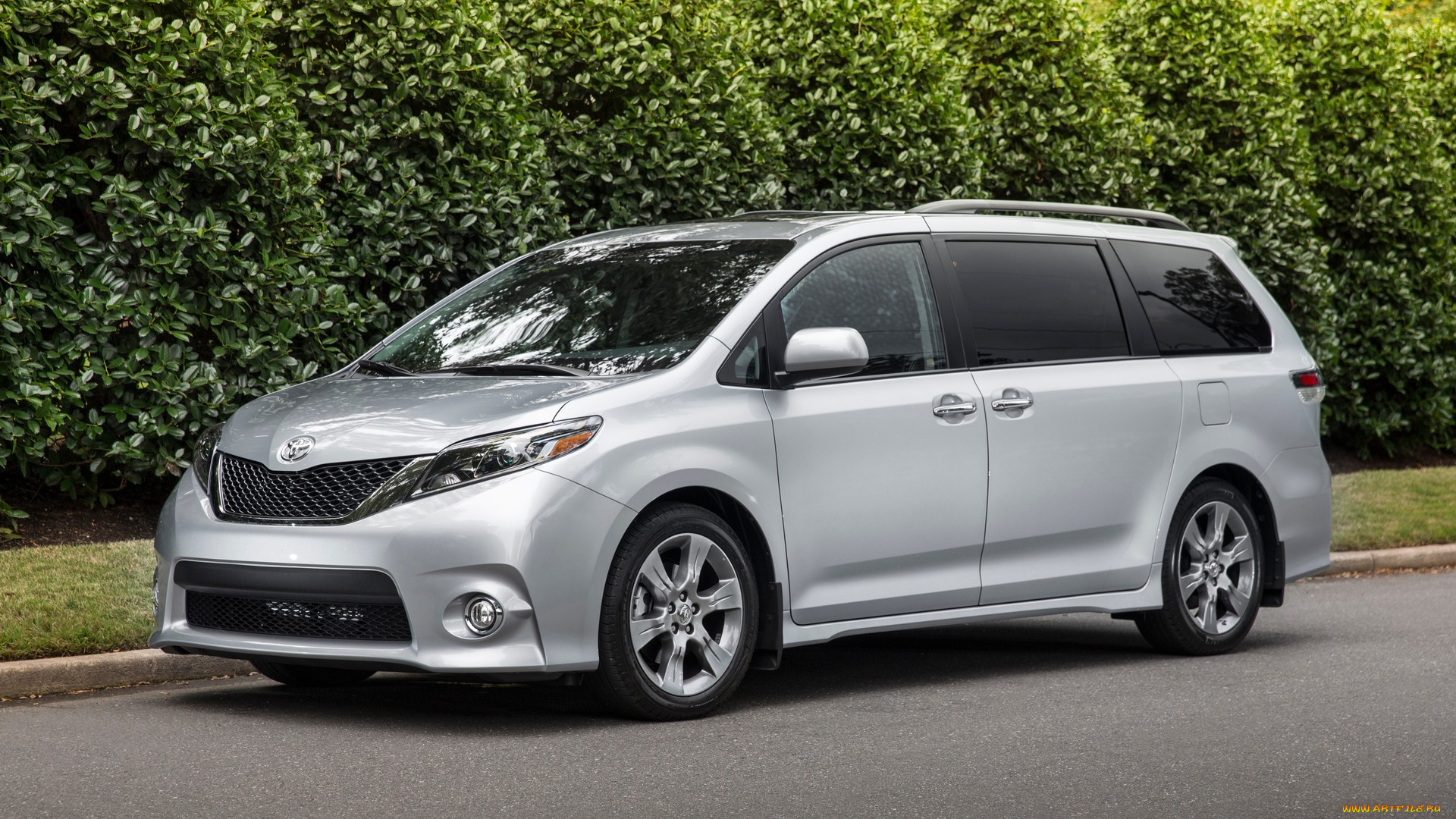 toyota, sienna, 2017, автомобили, toyota, металлик, серебристая, 2017, sienna