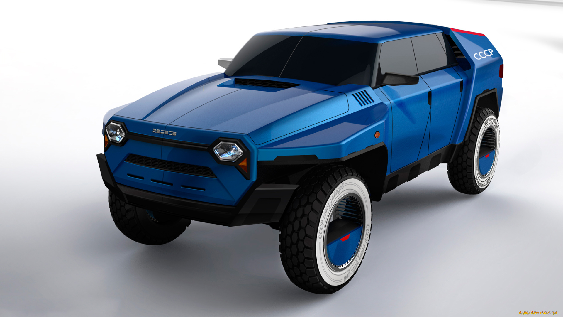 uaz, 33, спорт, автомобили, 3д, uaz, синий, спорт, 33