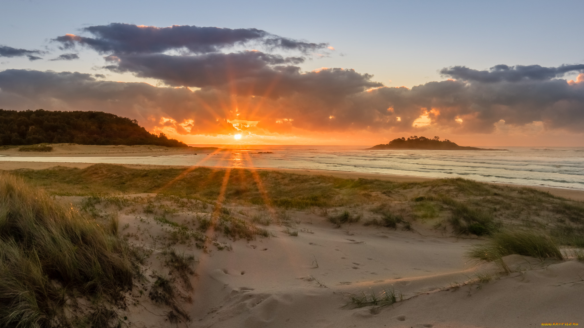 природа, восходы, закаты, простор