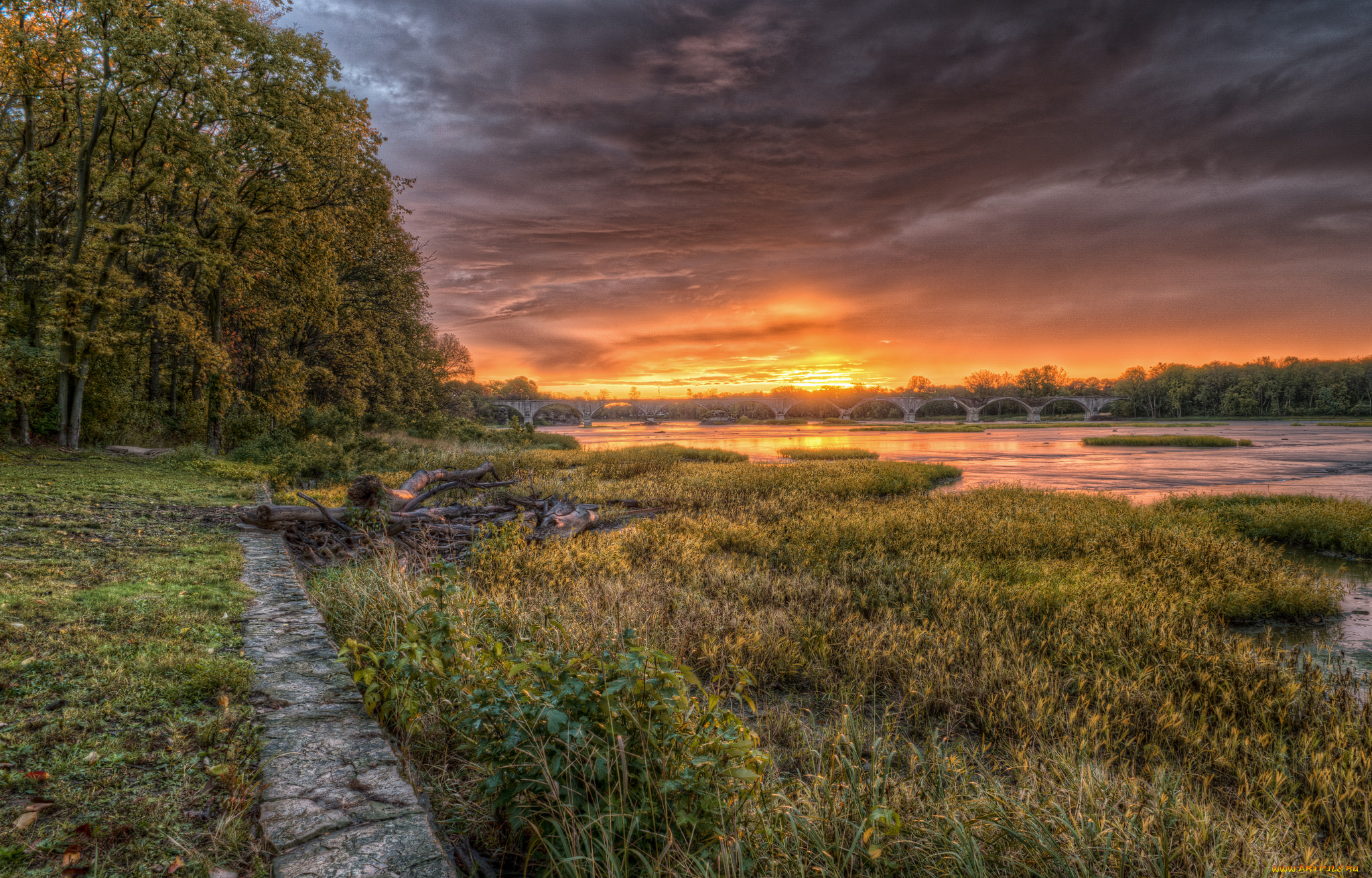 природа, восходы, закаты, простор