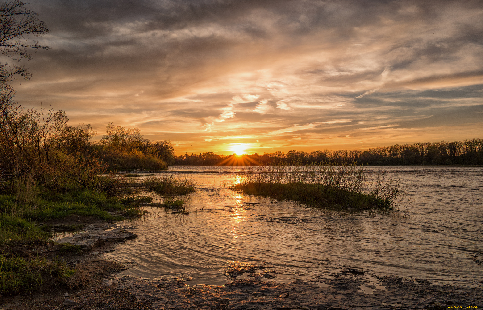 природа, восходы, закаты, простор
