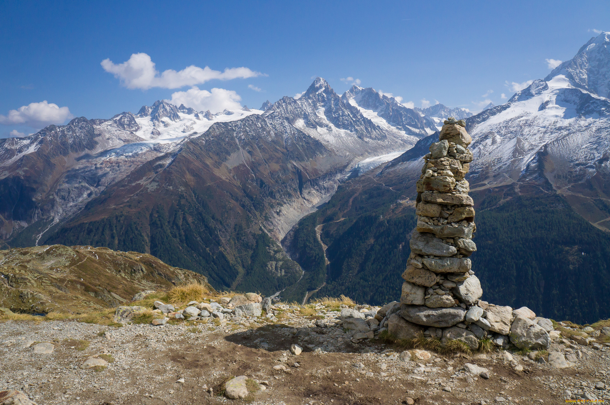 природа, горы, простор