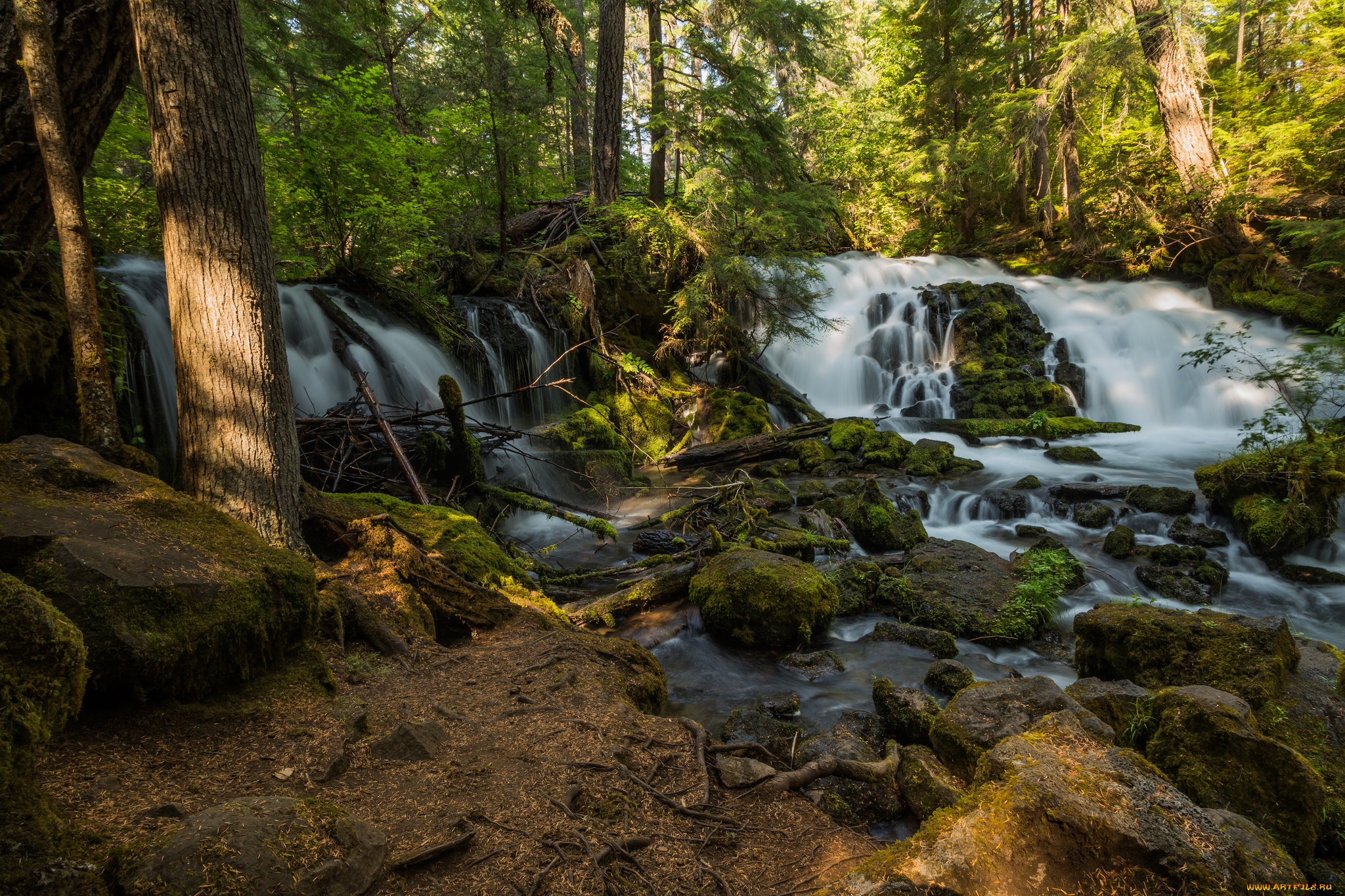 природа, водопады, простор