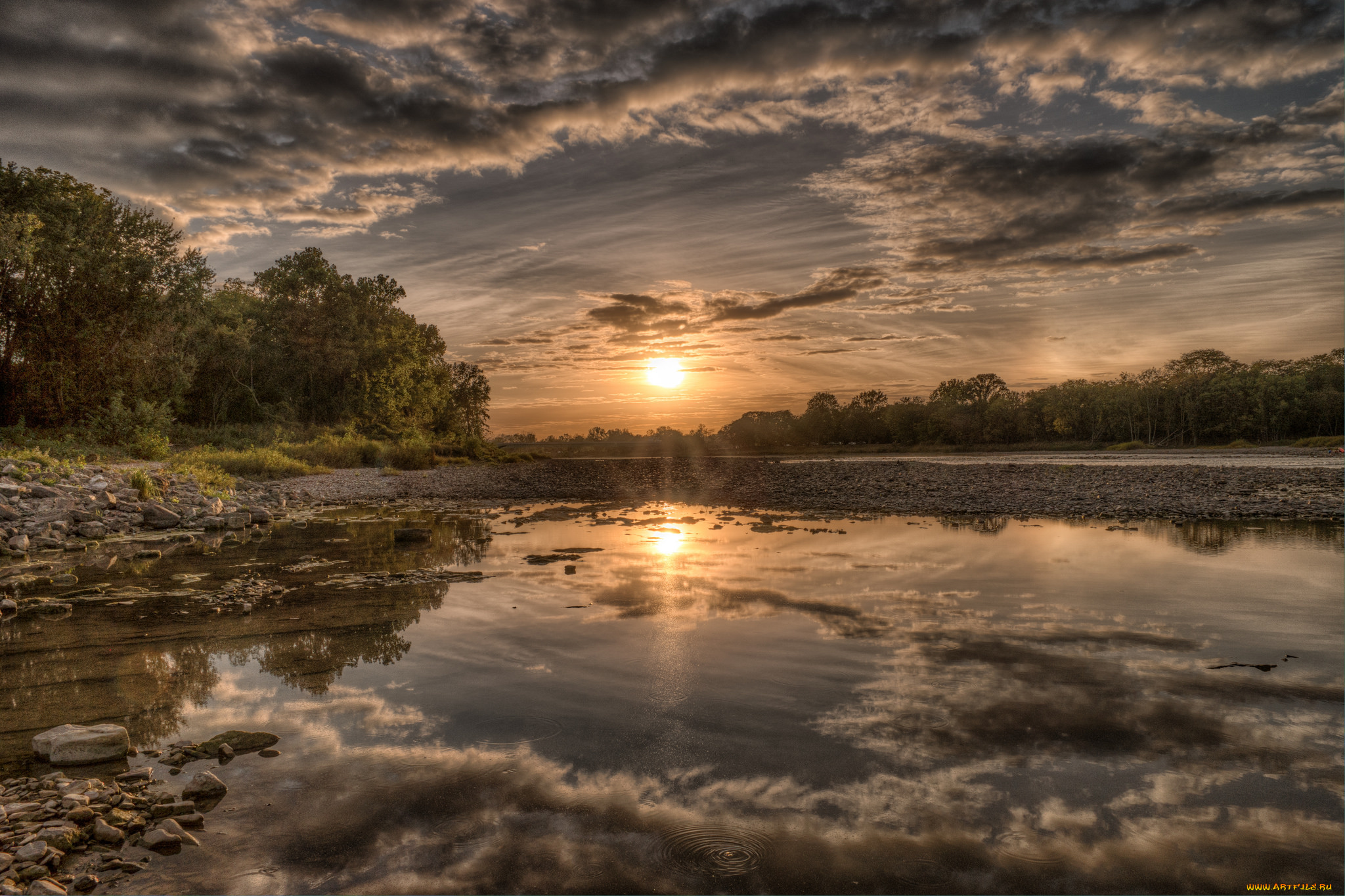 природа, восходы, закаты, простор