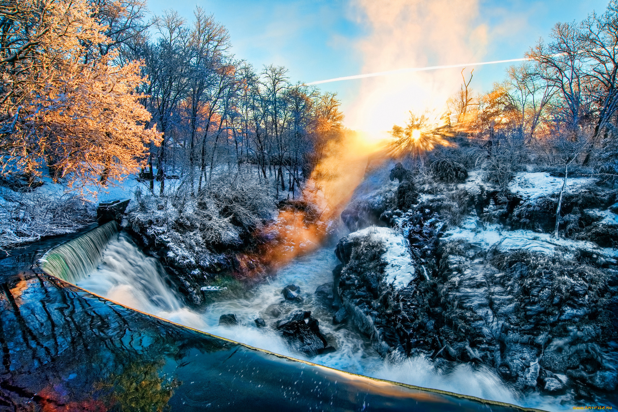 природа, зима, простор