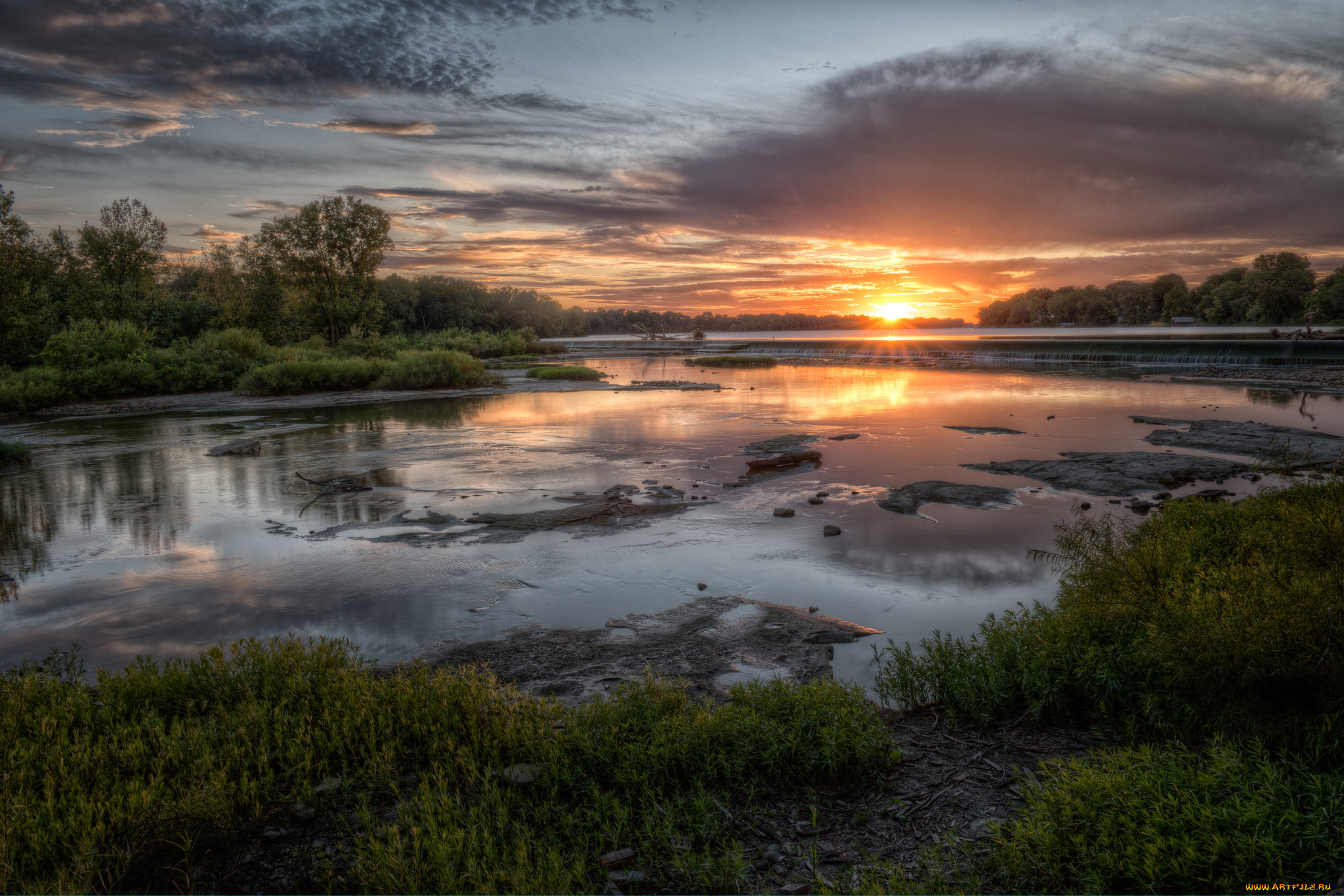 природа, восходы, закаты, простор