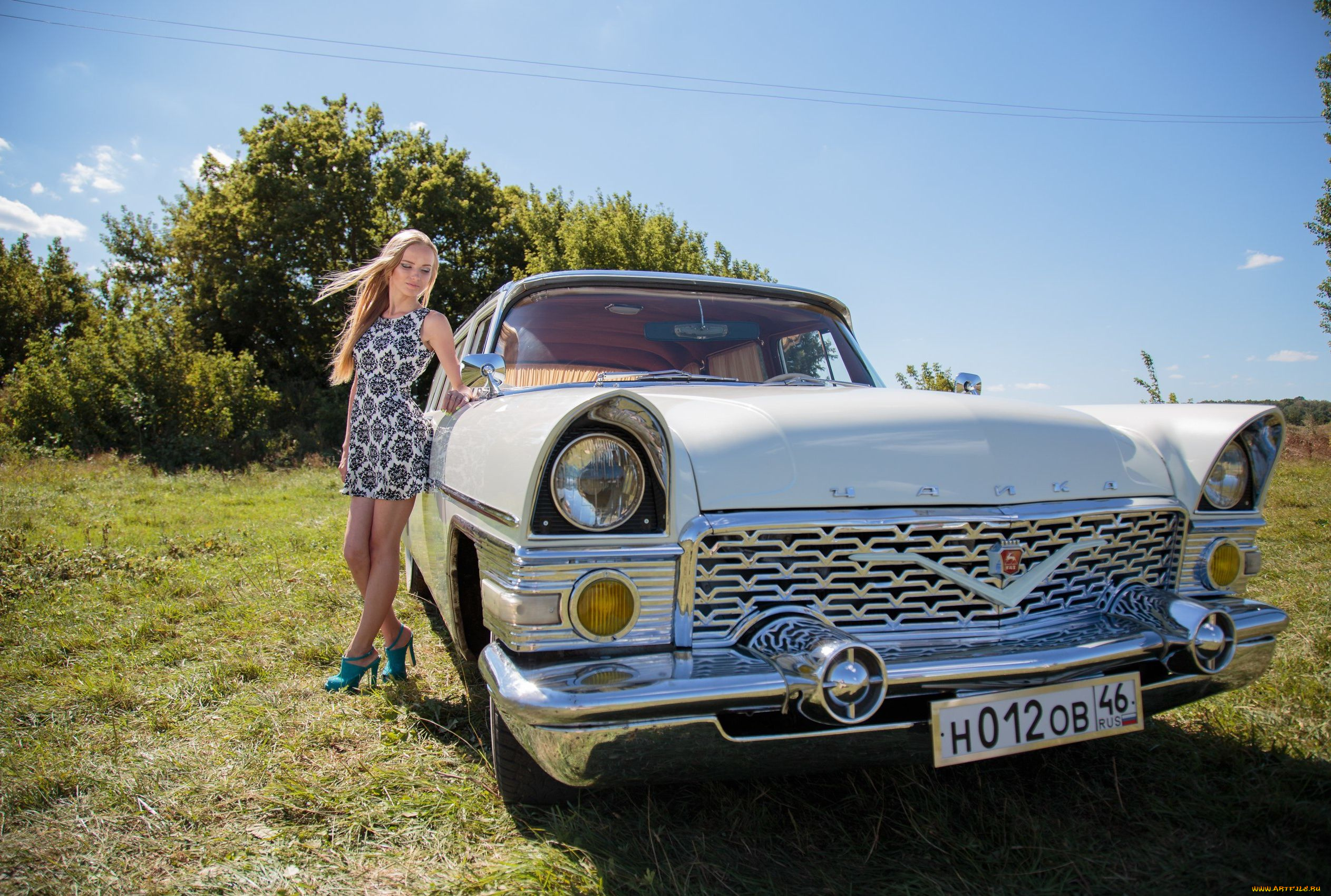 газ-, 13, Чайка, автомобили, -авто, с, девушками, газ-, 13, Чайка, девушка, автомобиль