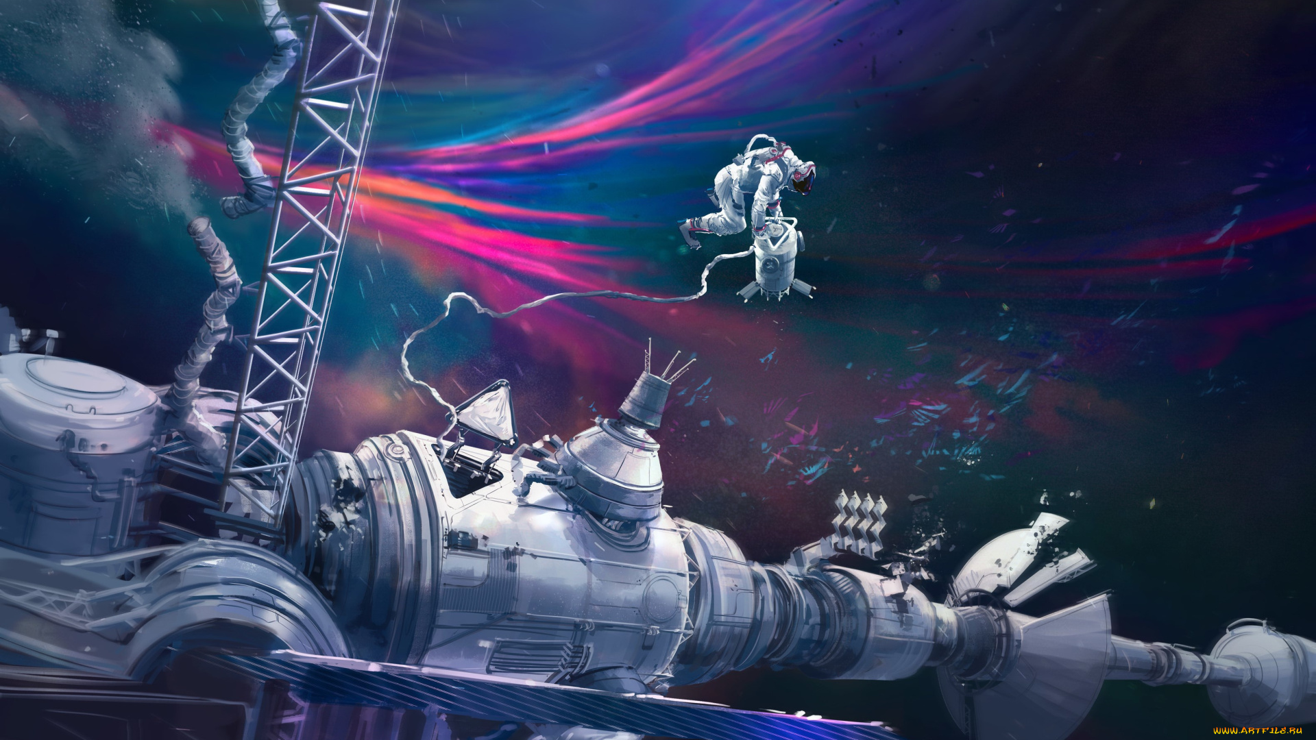 фэнтези, космические, корабли, , звездолеты, , станции, станция, космос, астронавт, космонавт, арт, space