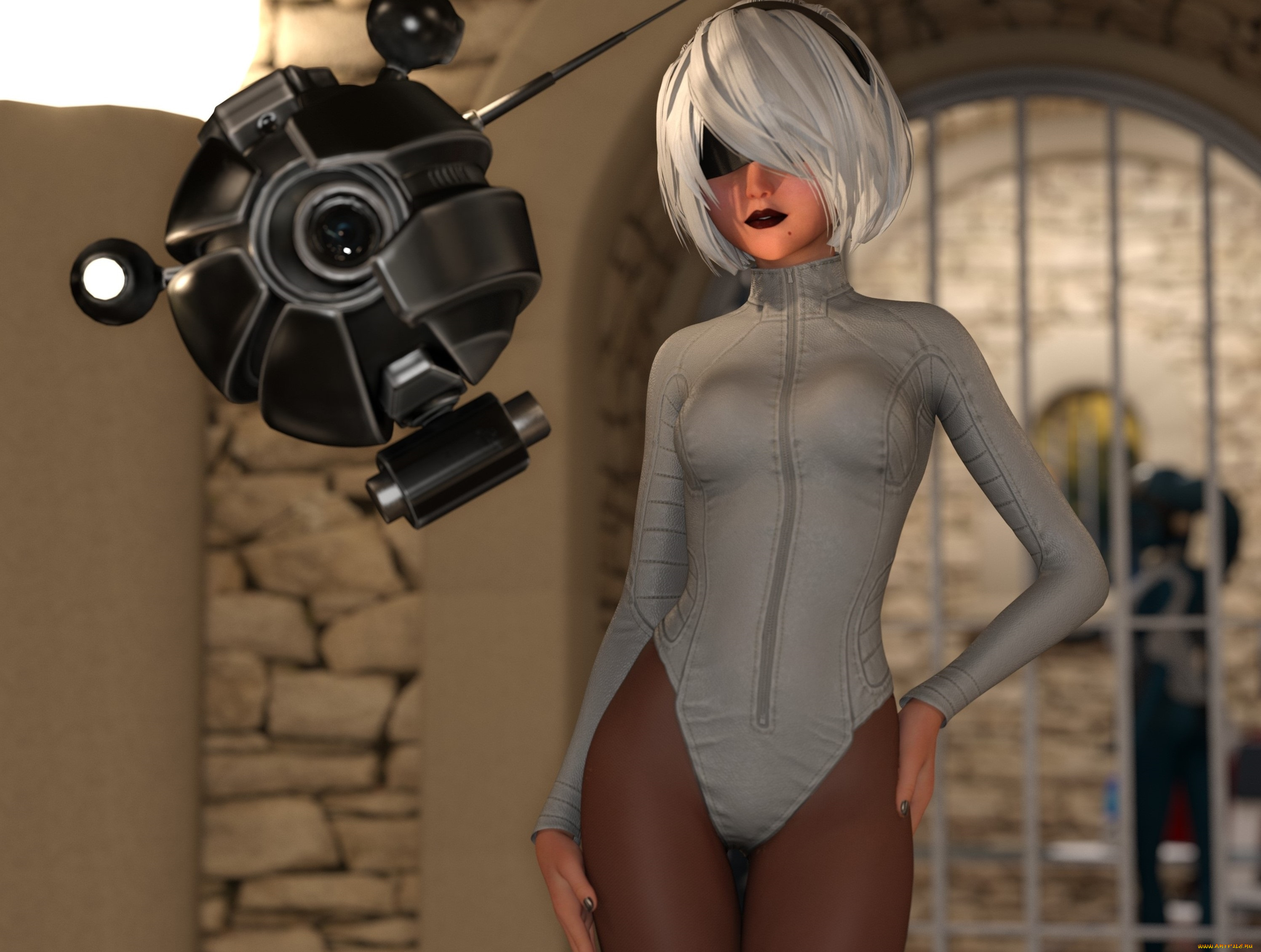 3д, графика, фантазия, , fantasy, фон, взгляд, девушка