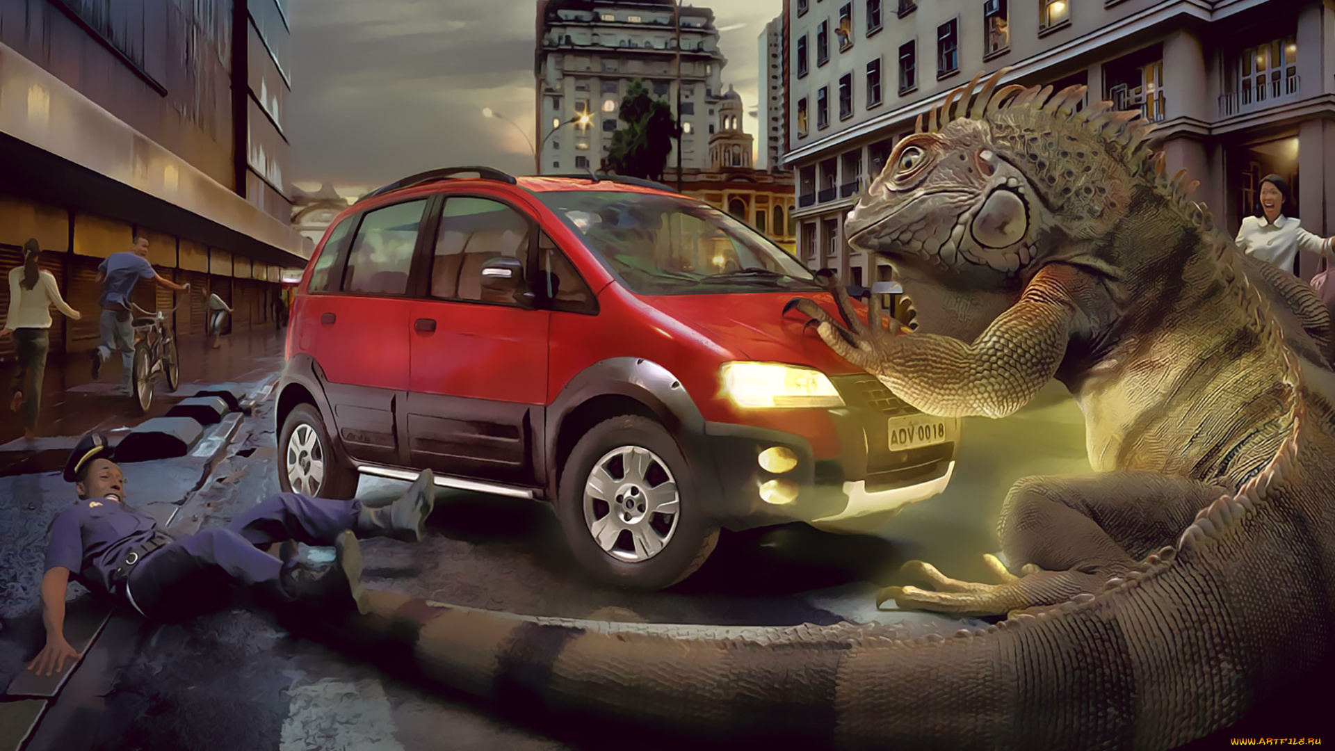 календари, фэнтези, животное, автомобиль, 2019, calendar, здание, город, мужчина, человек, люди