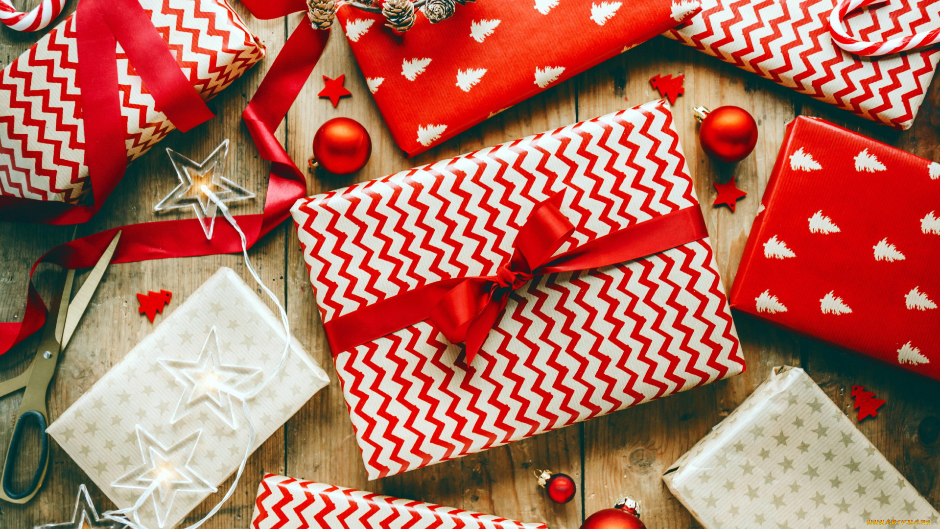 праздничные, подарки, и, коробочки, подарки, банты, ленты