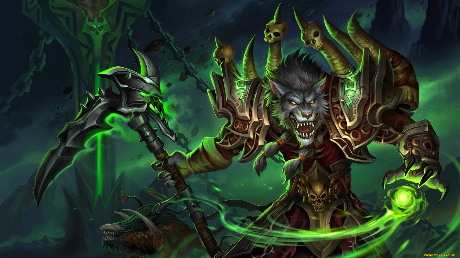 видео, игры, world, of, warcraft, , legion, существа, броня, магия, оружие