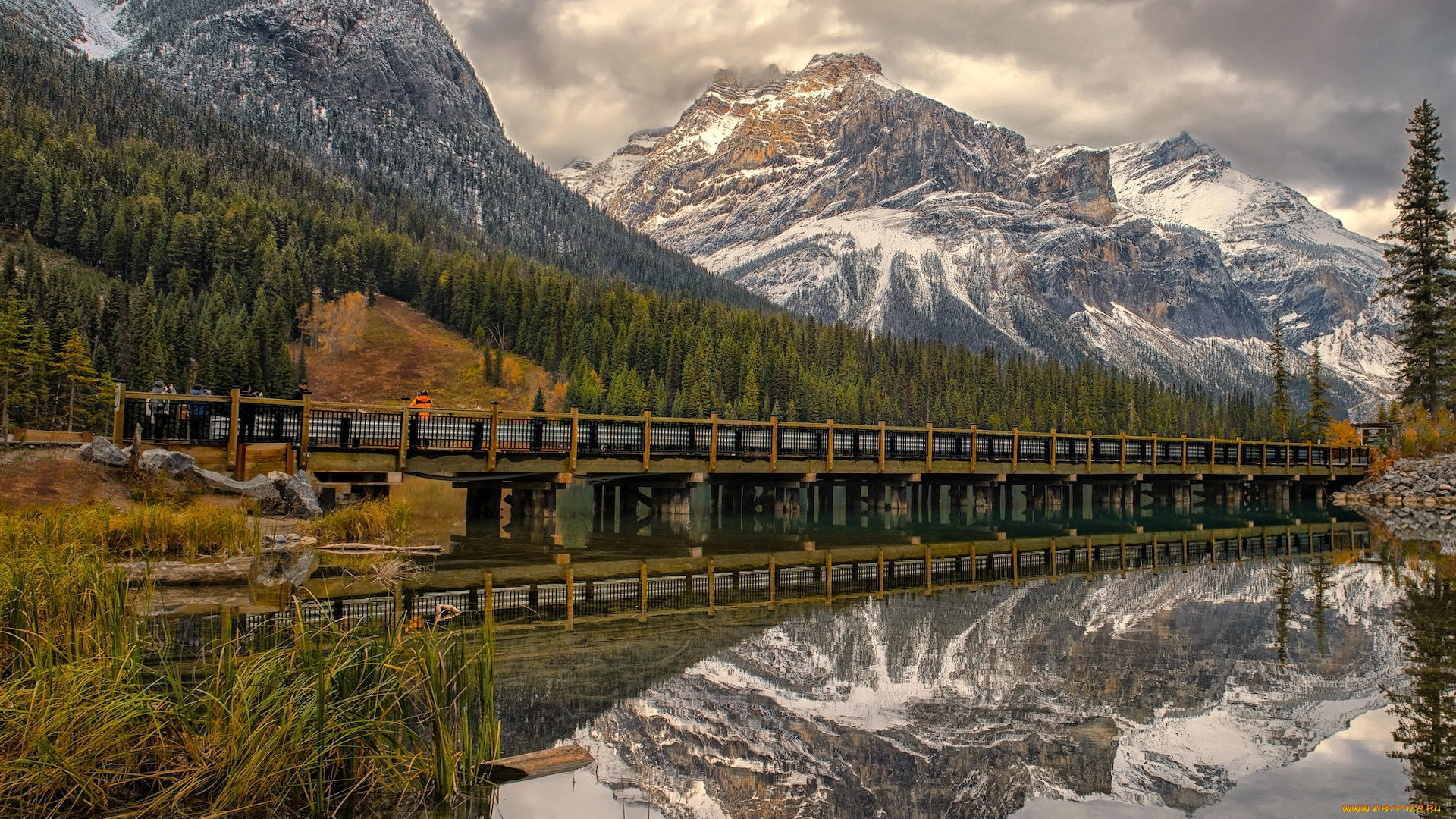 emerald, lake, yoho, national, park, british, columbia, canada, города, -, мосты, emerald, lake, yoho, national, park, british, columbia