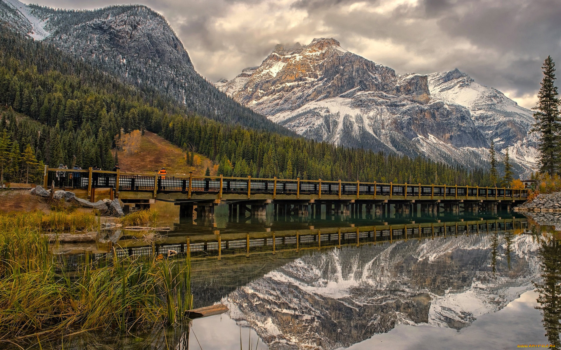 emerald, lake, yoho, national, park, british, columbia, canada, города, -, мосты, emerald, lake, yoho, national, park, british, columbia