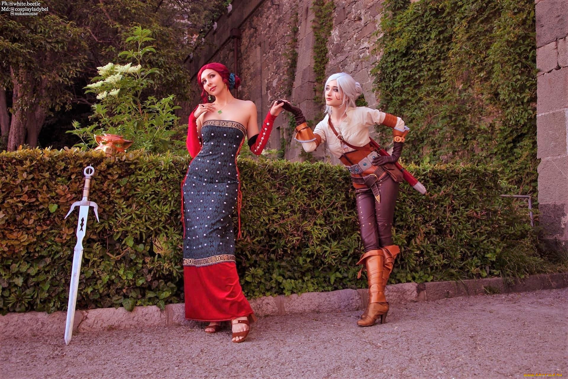 девушки, ольга, кожевникова, , lady, bell, образы, костюмы, меч, стена