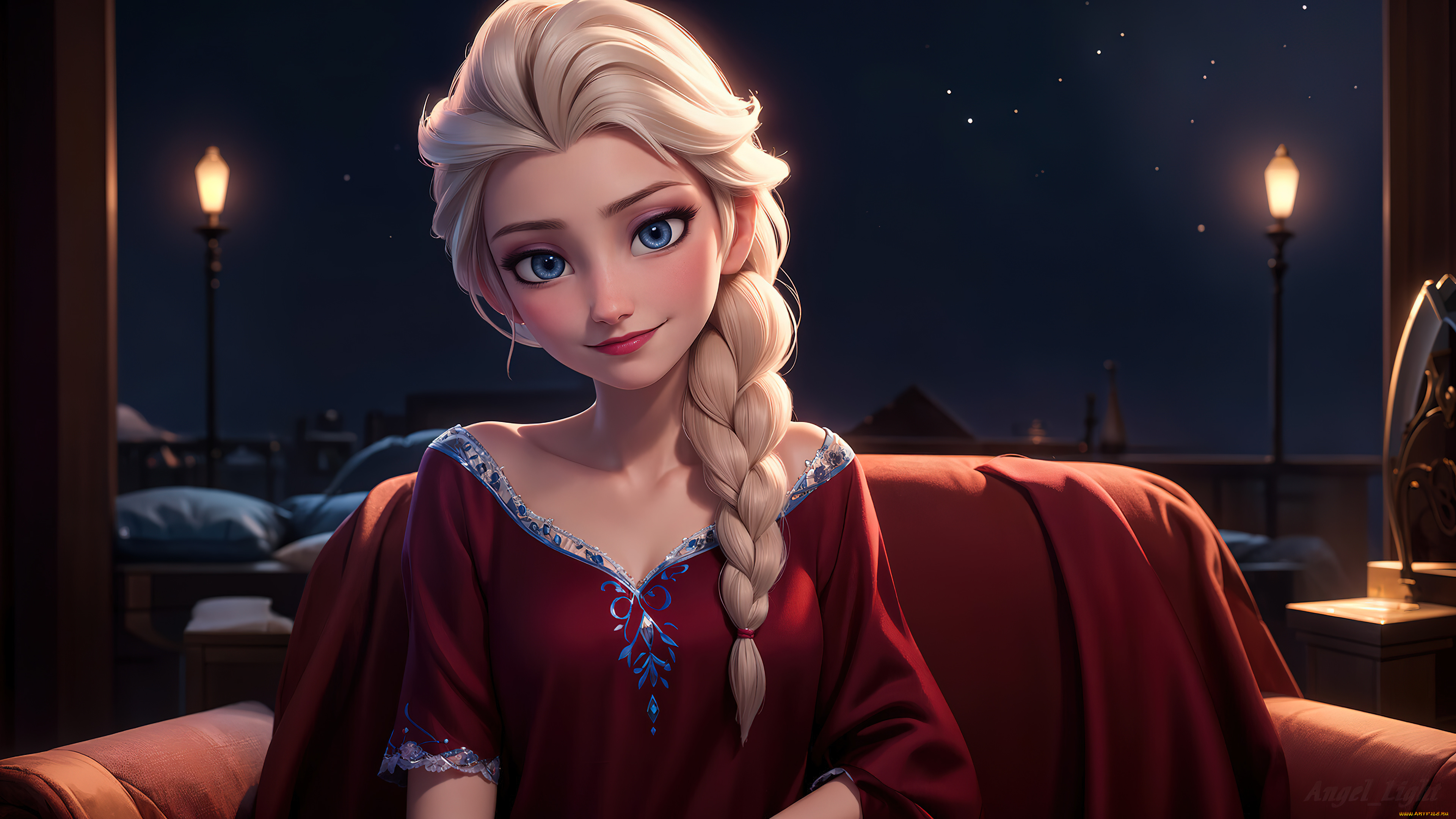 рисованное, кино, , мультфильмы, elsa, ai, art, frozen, персонаж, анимация