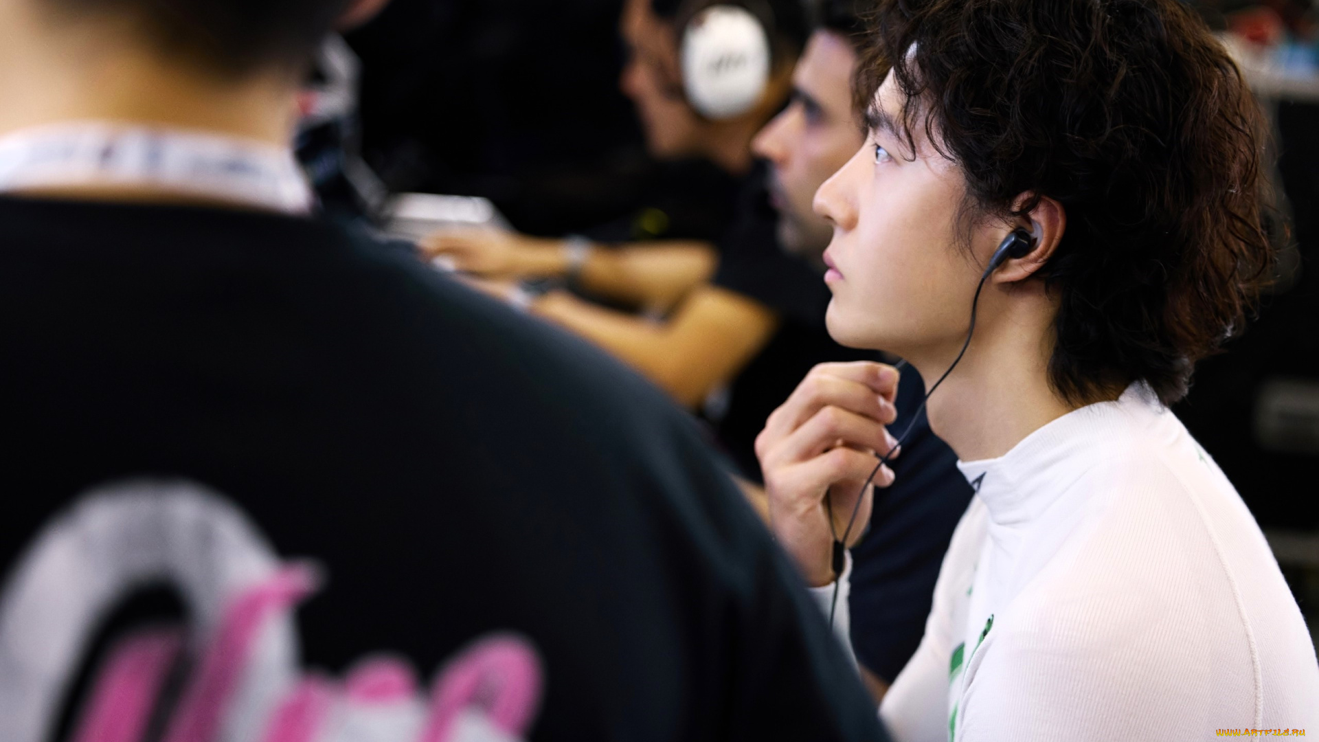 мужчины, wang, yi, bo, актер, певец, свитер, наушники, люди