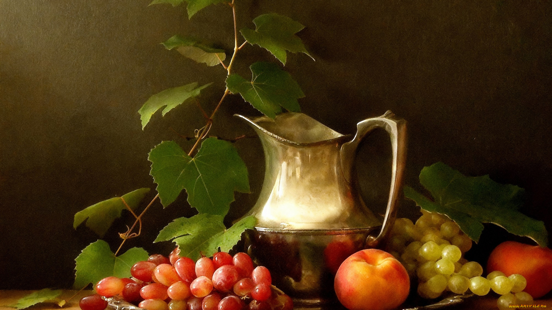 рисованное, еда, натюрморт