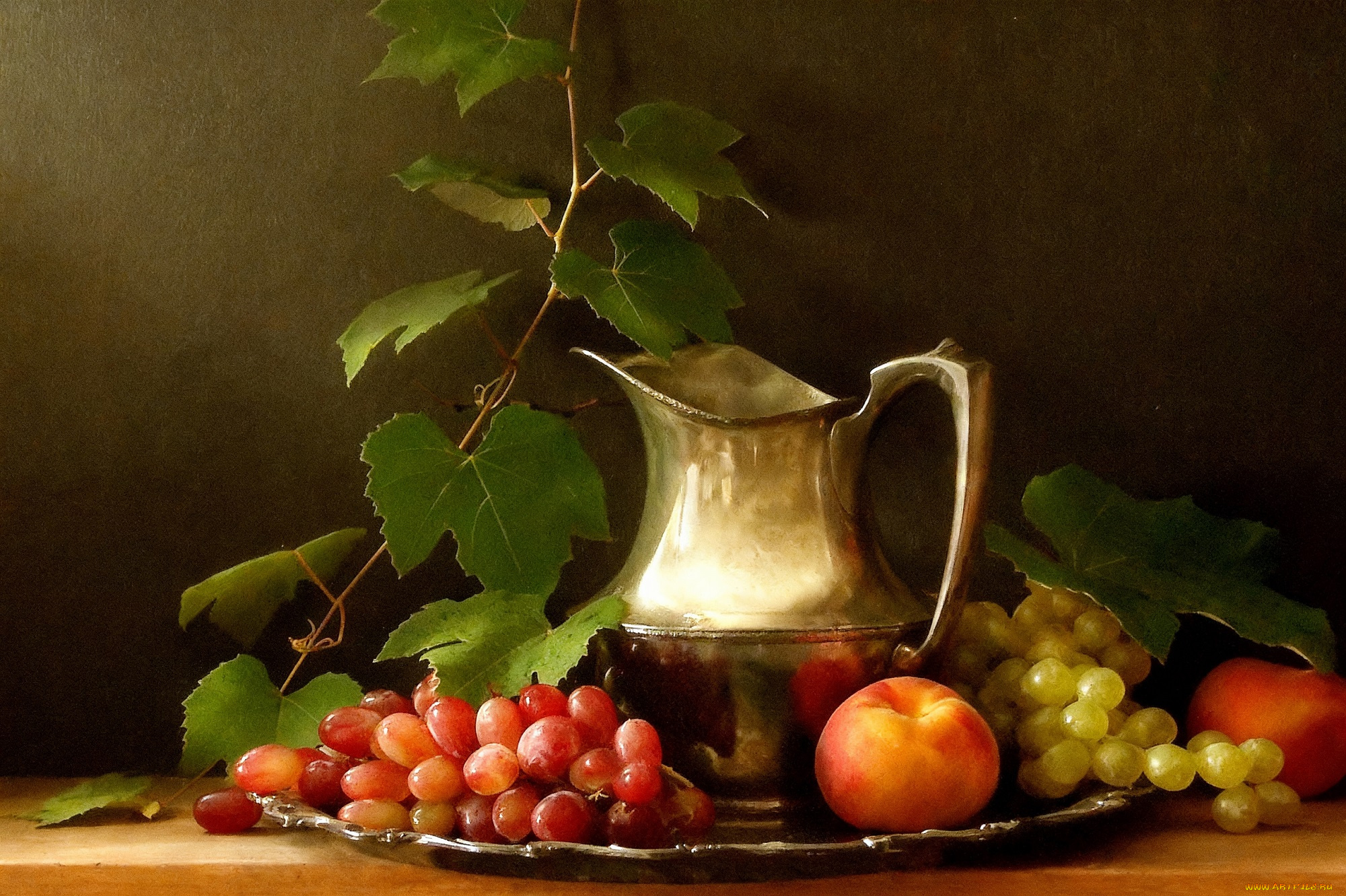 рисованное, еда, натюрморт