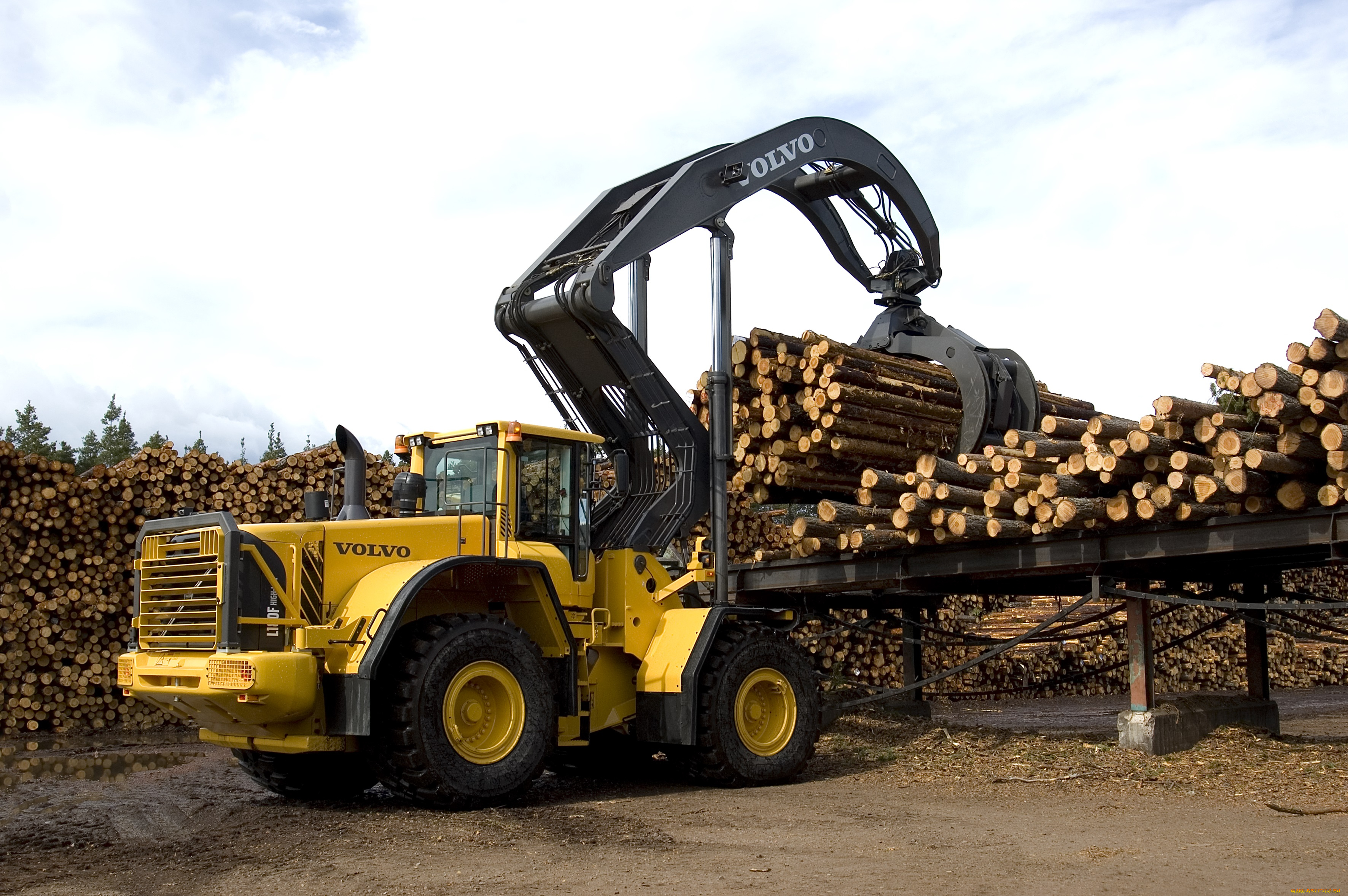 техника, фронтальные, погрузчики, volvo