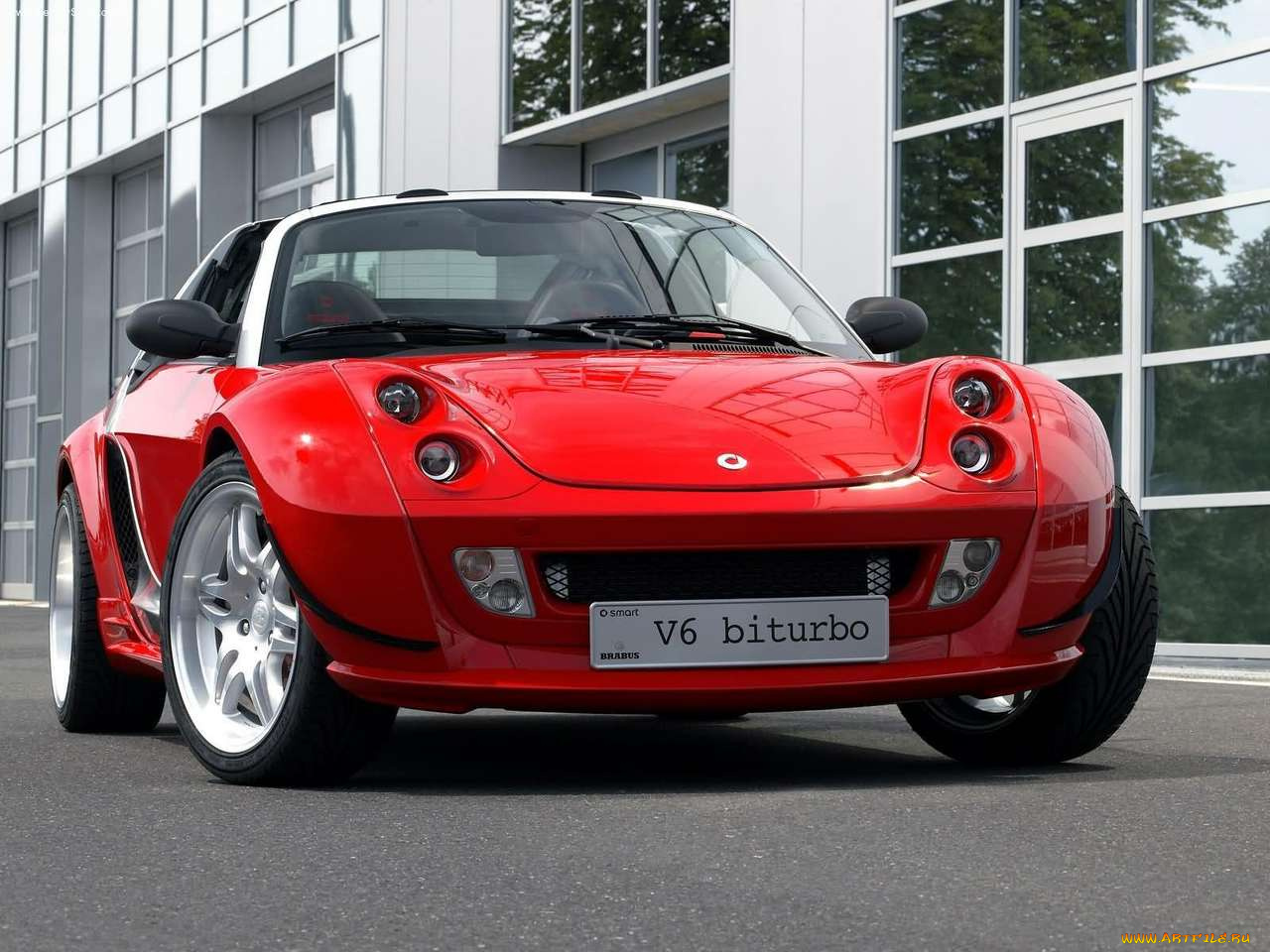 brabus, smart, roadster, coupe, v6, 2003, автомобили