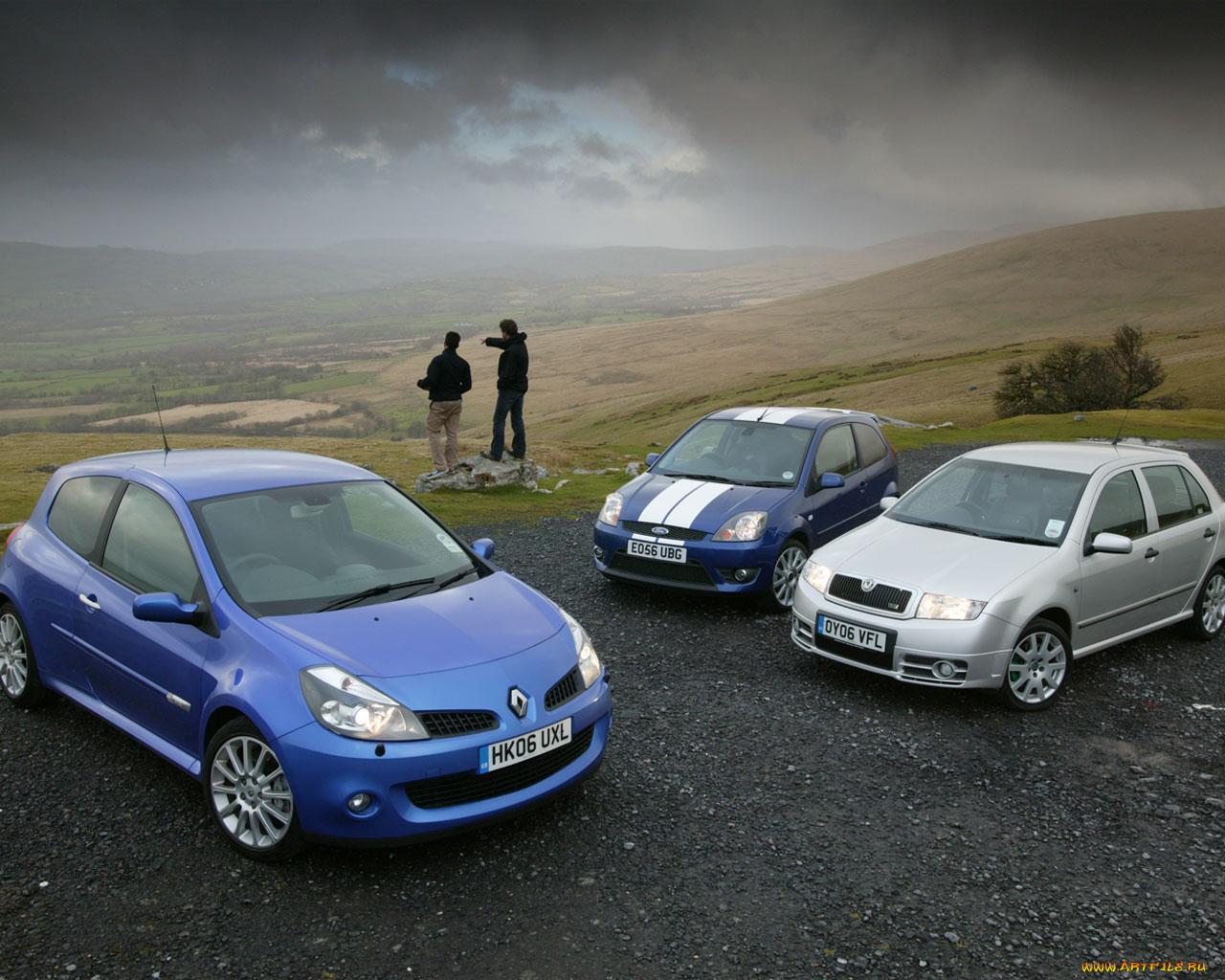 автомобили, разные, вместе