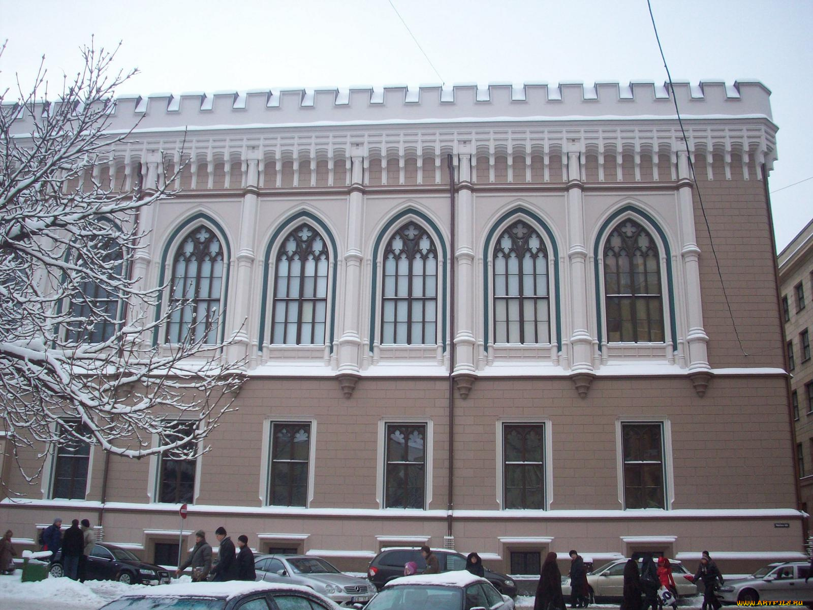 старая, рига, филармония, города, латвия