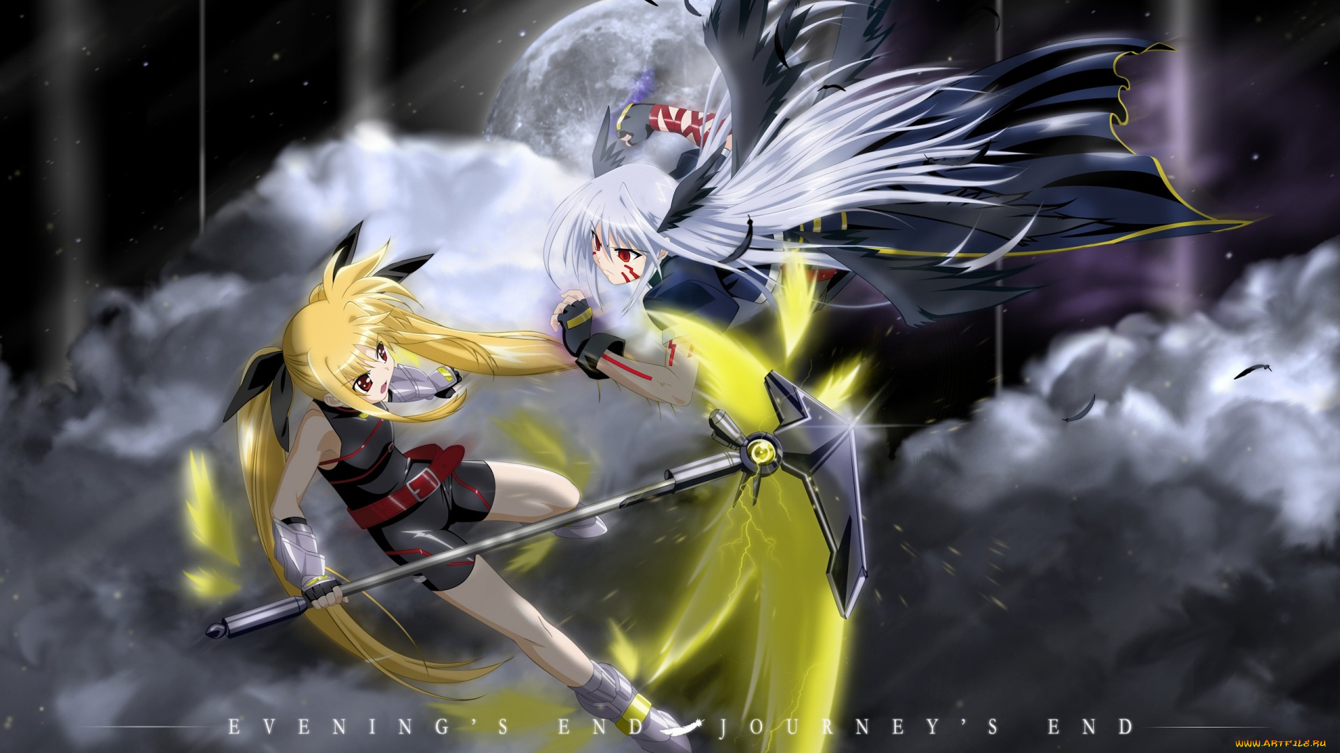 аниме, mahou, shoujo, lyrical, nanoha