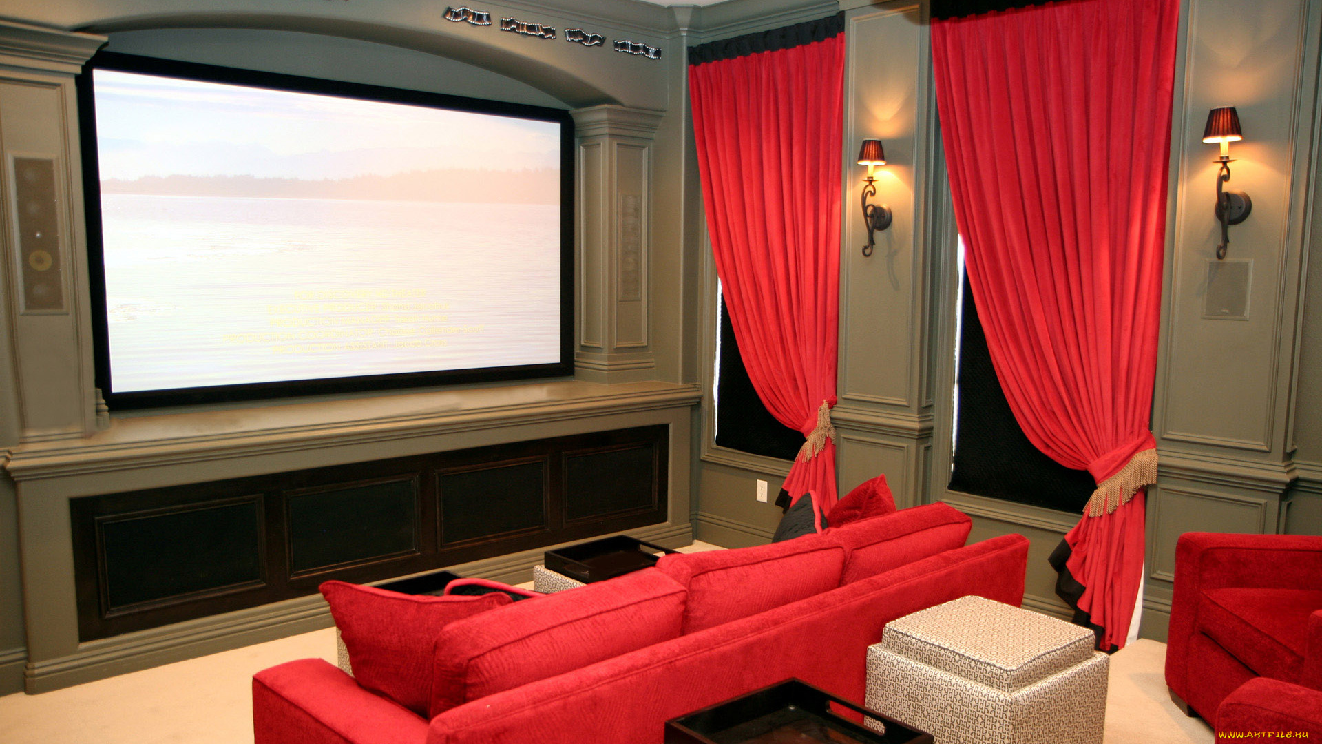 интерьер, театральные, концертные, кинозалы