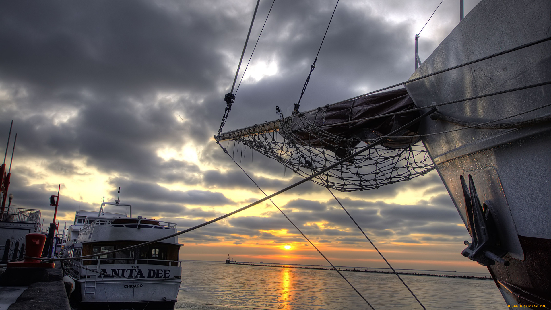 корабли, порты, причалы