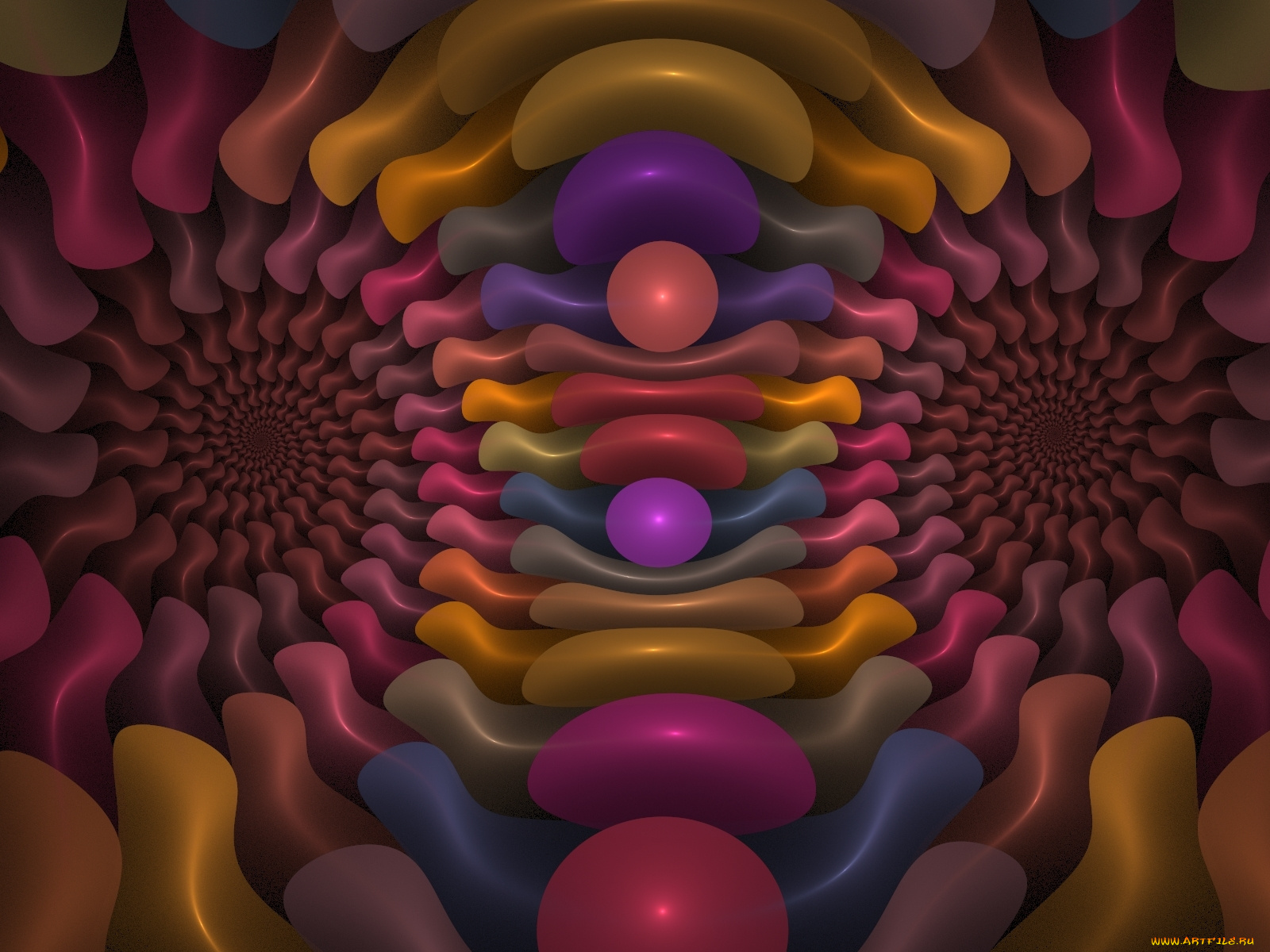 3д, графика, fractal, фракталы, фрактал, цвета, узор