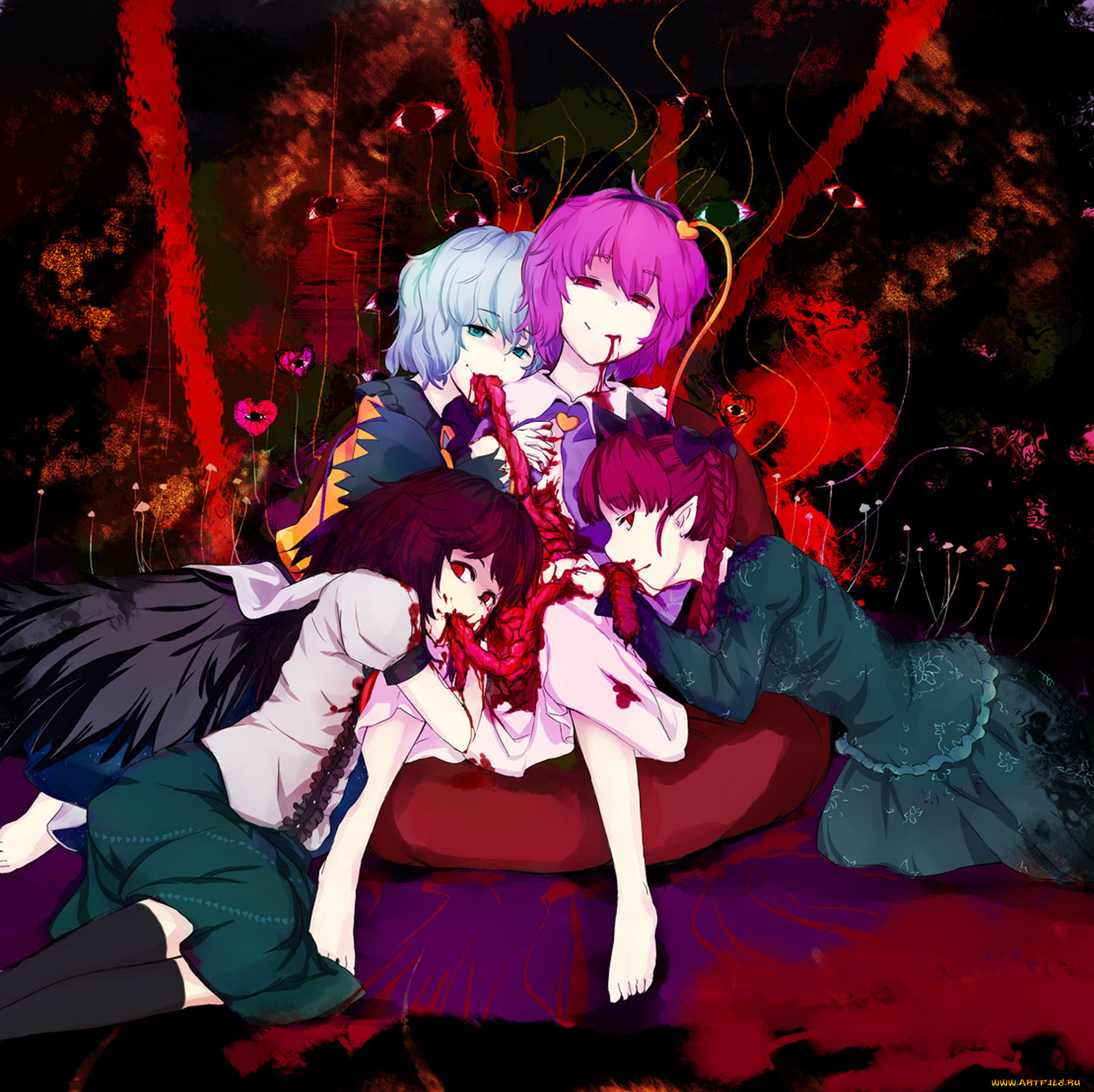 аниме, touhou, персонажи, тохо