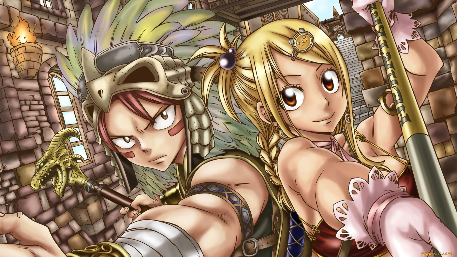 fairy, tail, аниме, lucy, heartfilia, natsu, dragneel