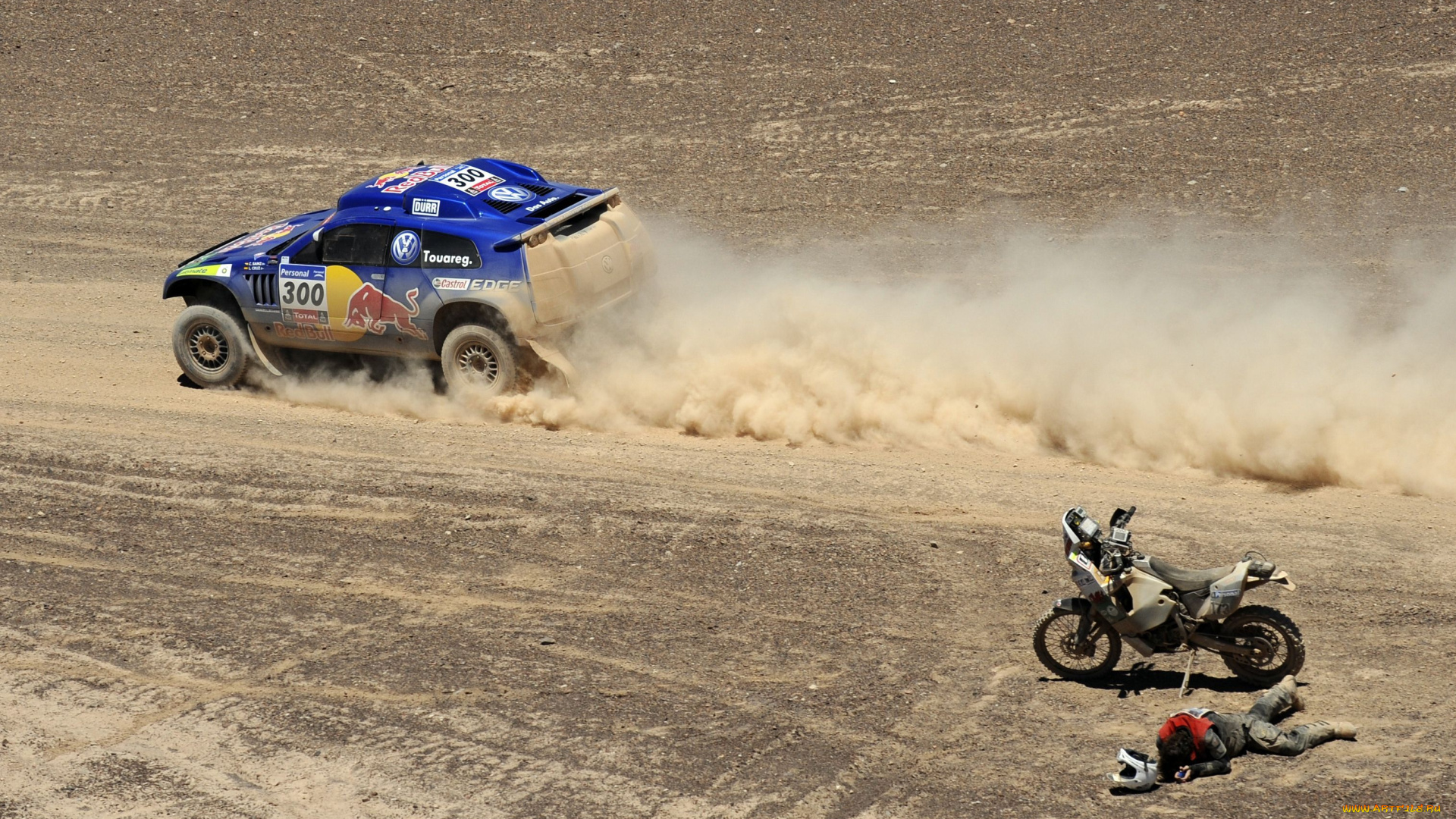 спорт, авторалли, dakar, дакар, пустыня, мотоцикл, гонка, мотоциклист, volkswagen