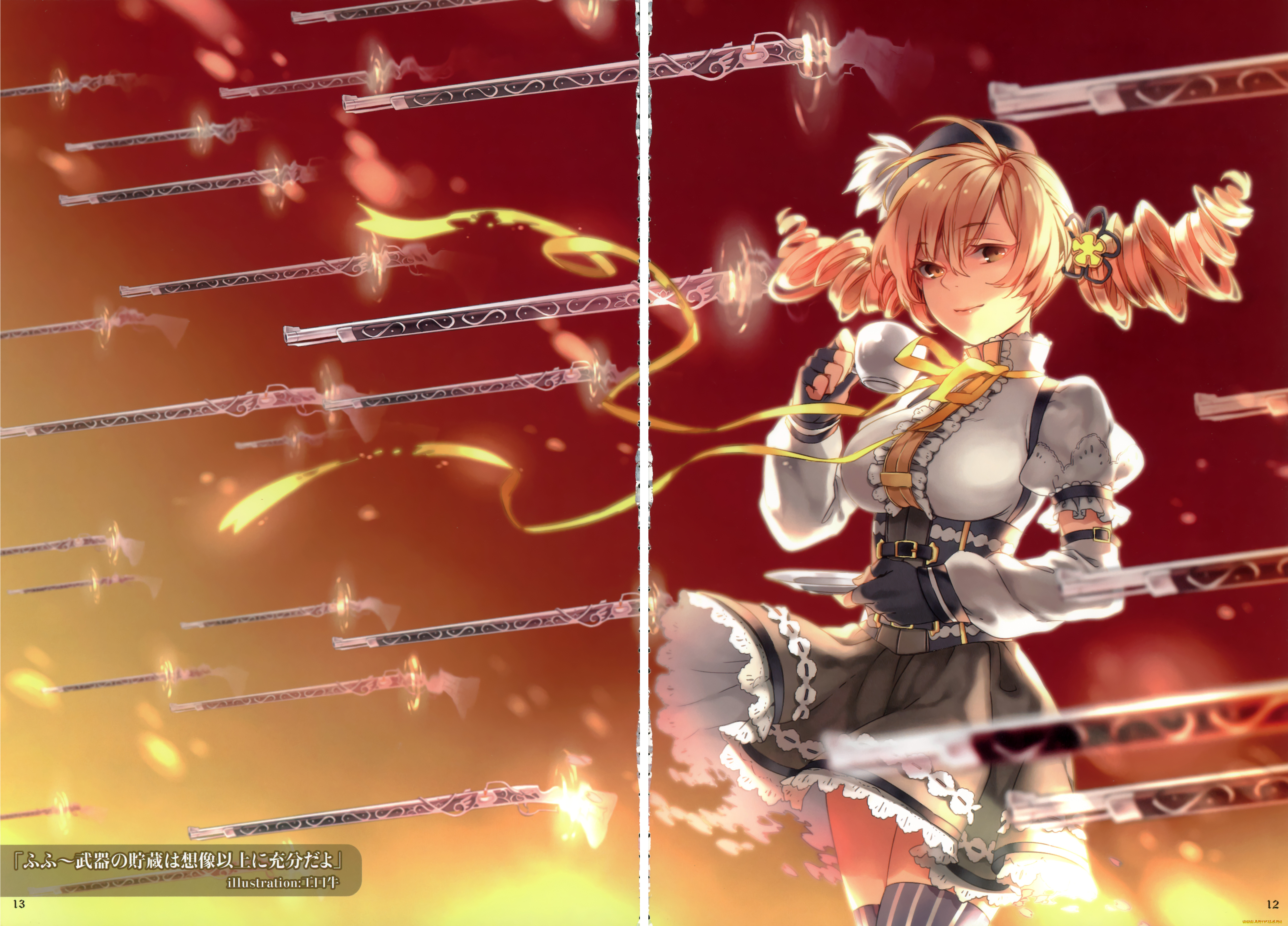 аниме, mahou, shoujo, madoka, magika, puella, magi, томое, мами