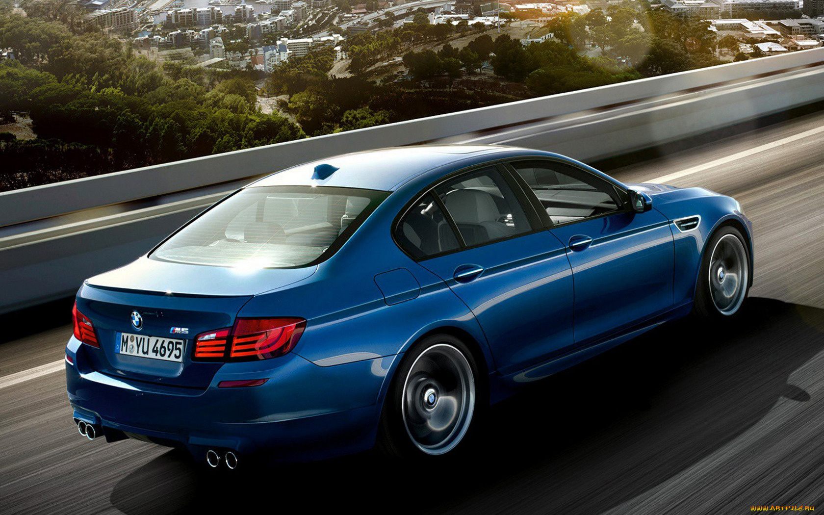 bmw, m5, автомобили, синий, скорость