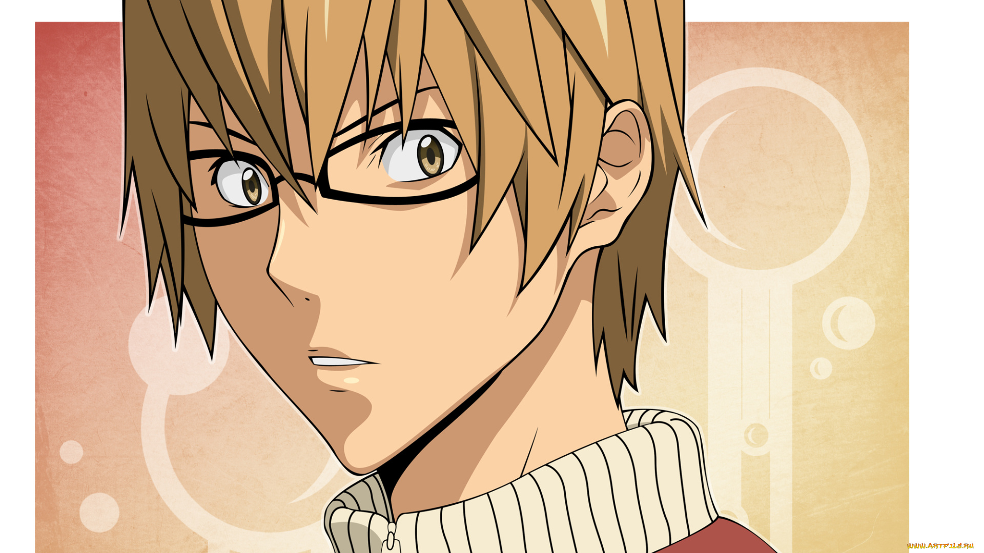 akito, takagi, аниме, bakuman, очки, лицо