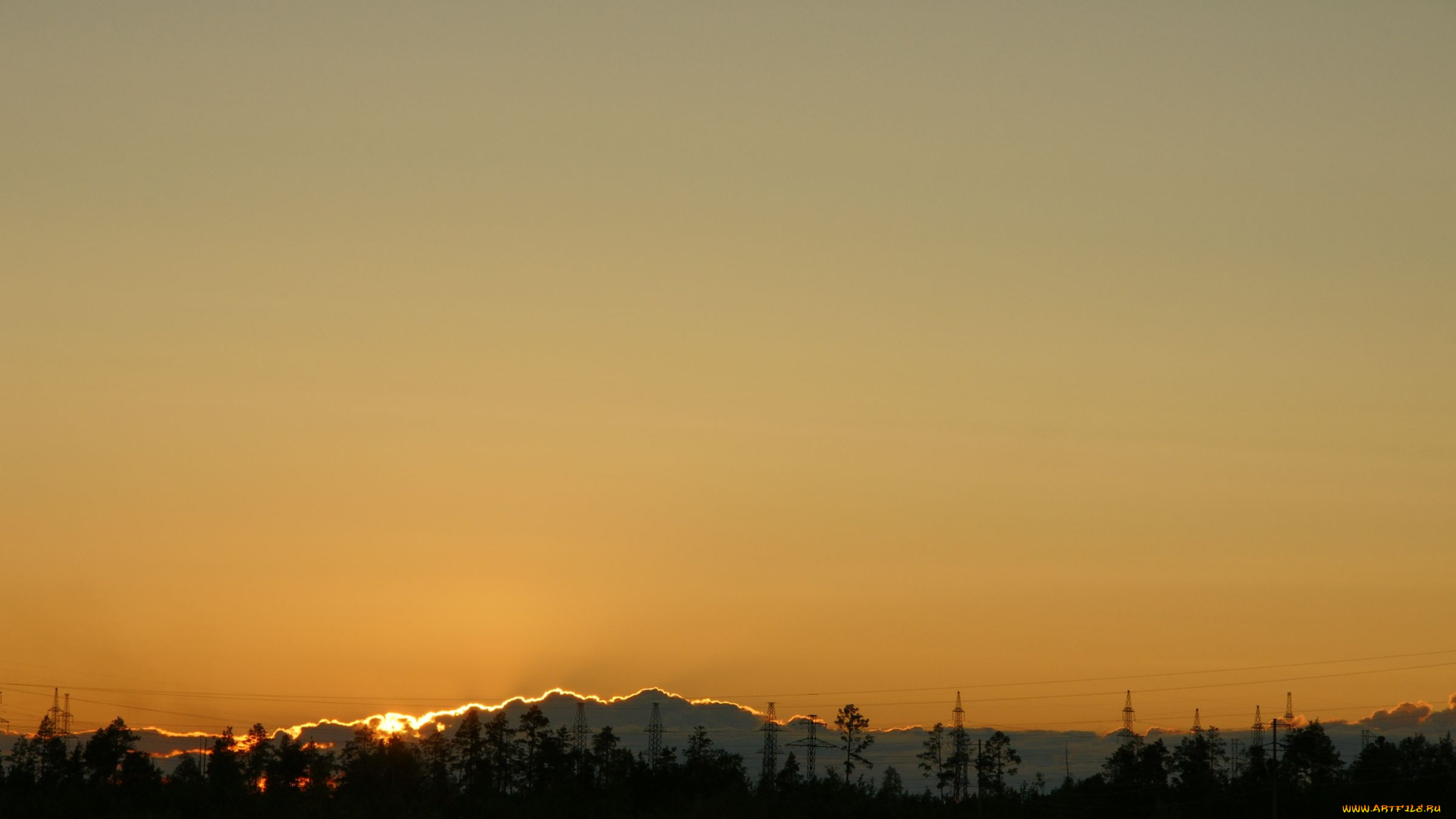 природа, восходы, закаты, небо, нижневартовск, закат