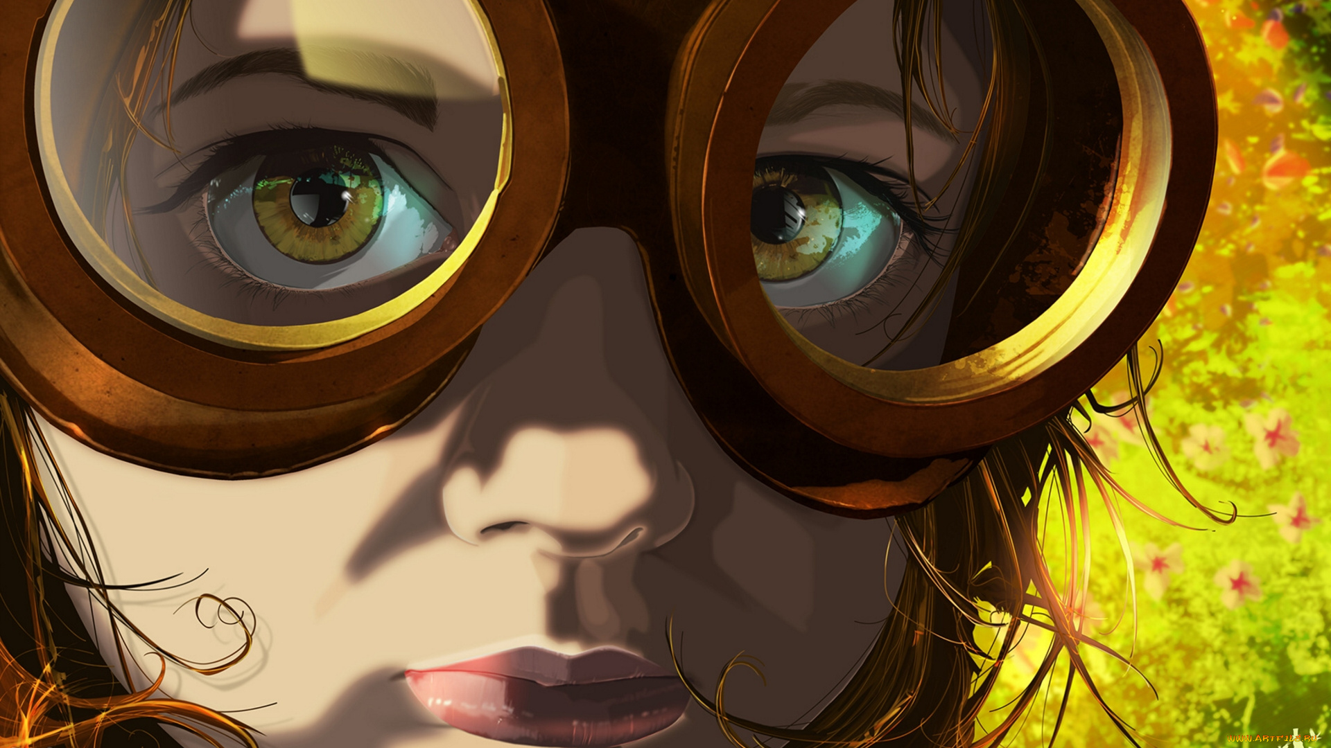 steve, sampson, фэнтези, девушки, лицо, очки, девочка