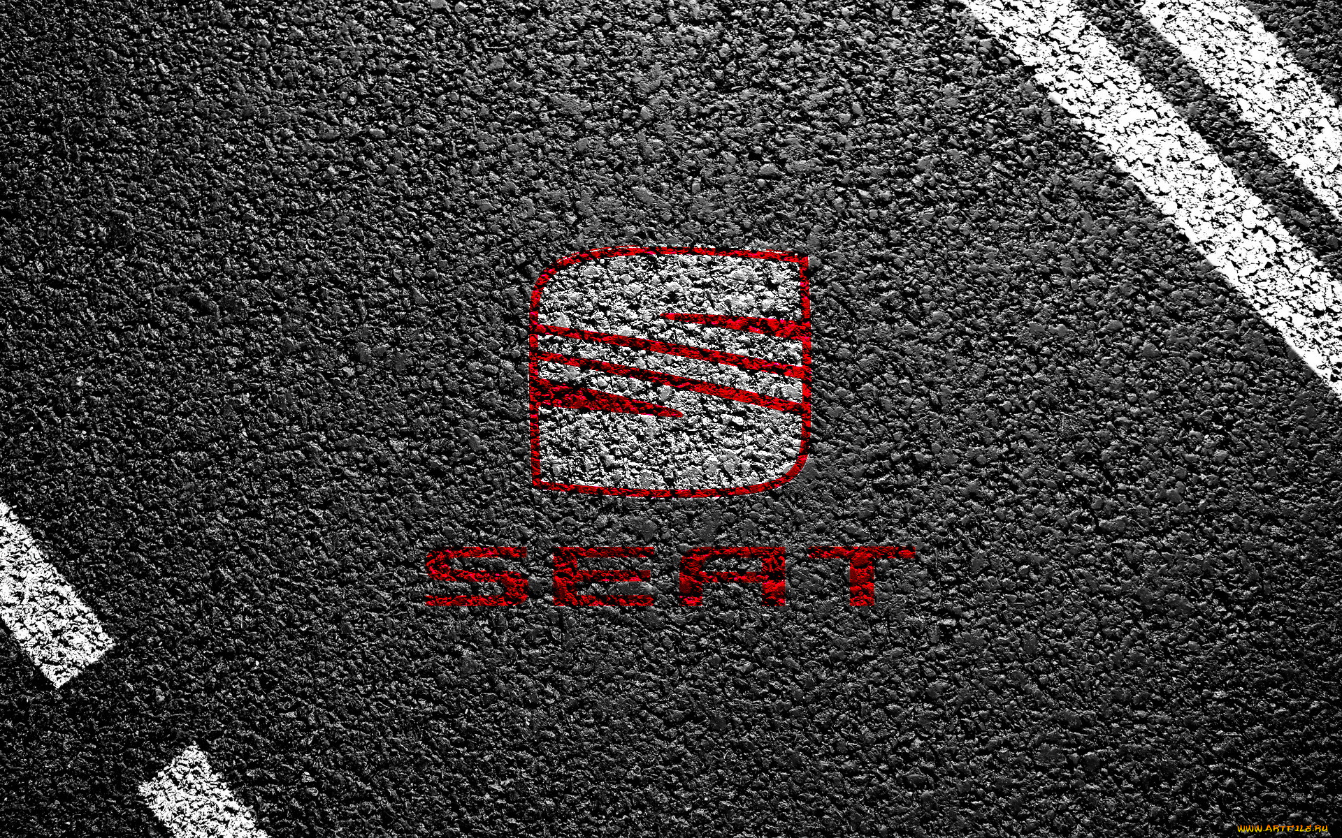 бренды, авто, мото, unknown, эмблема, асфальт, разметка