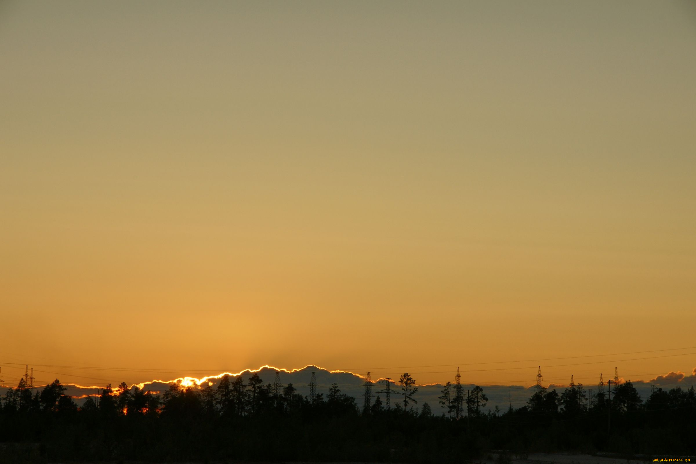 природа, восходы, закаты, небо, нижневартовск, закат