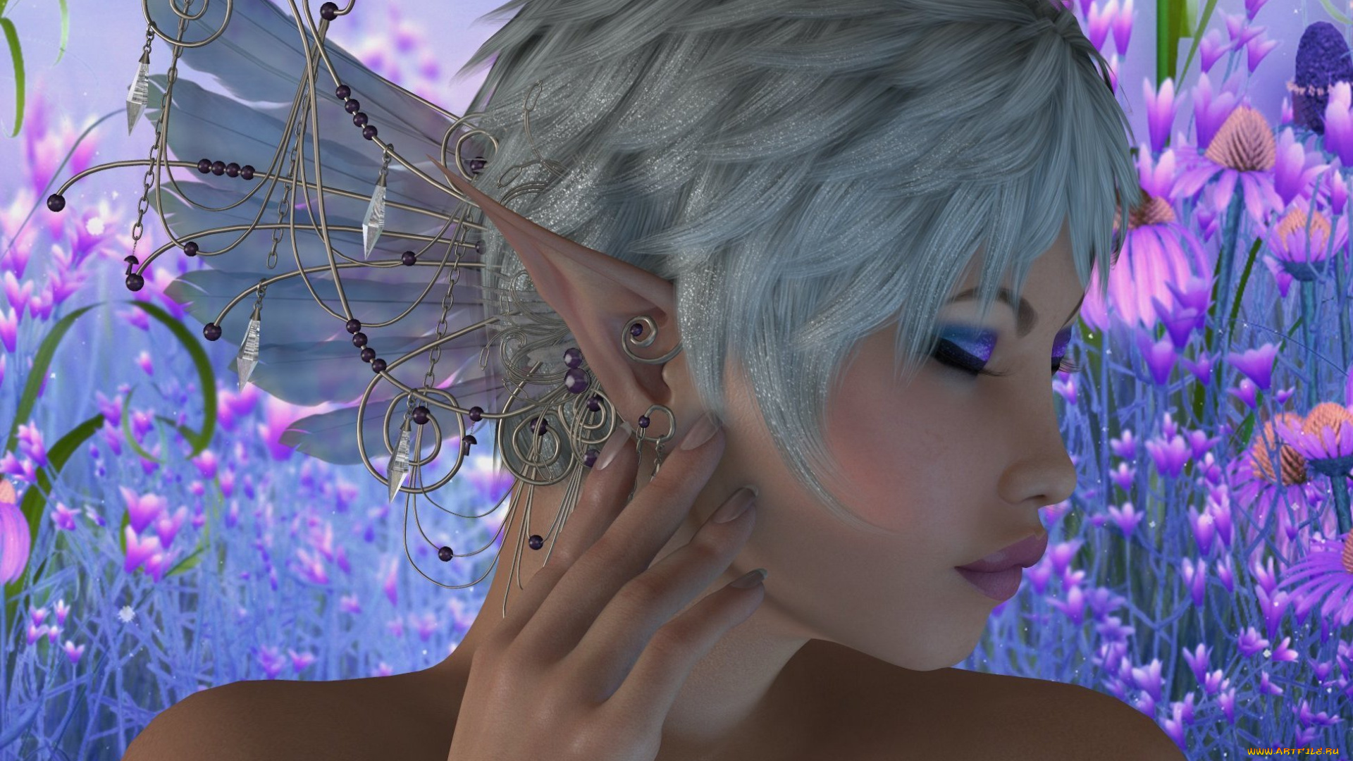 3д, графика, elves, , эльфы, эльфийка